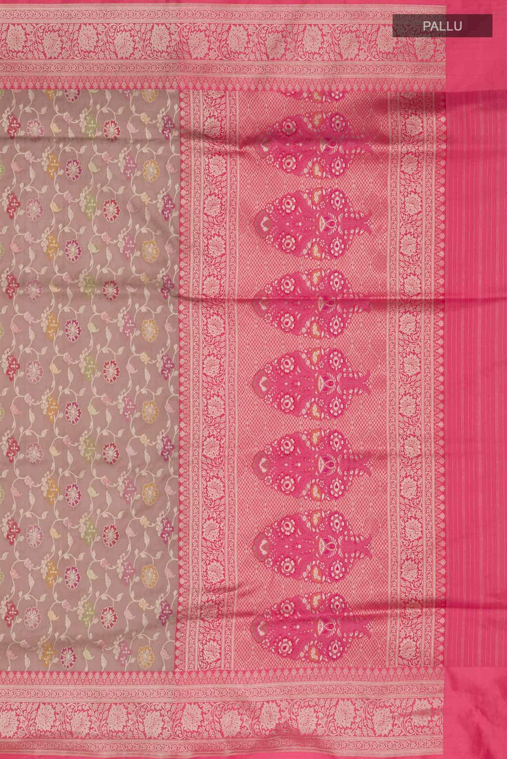 Brown Banarasi Silk Saree