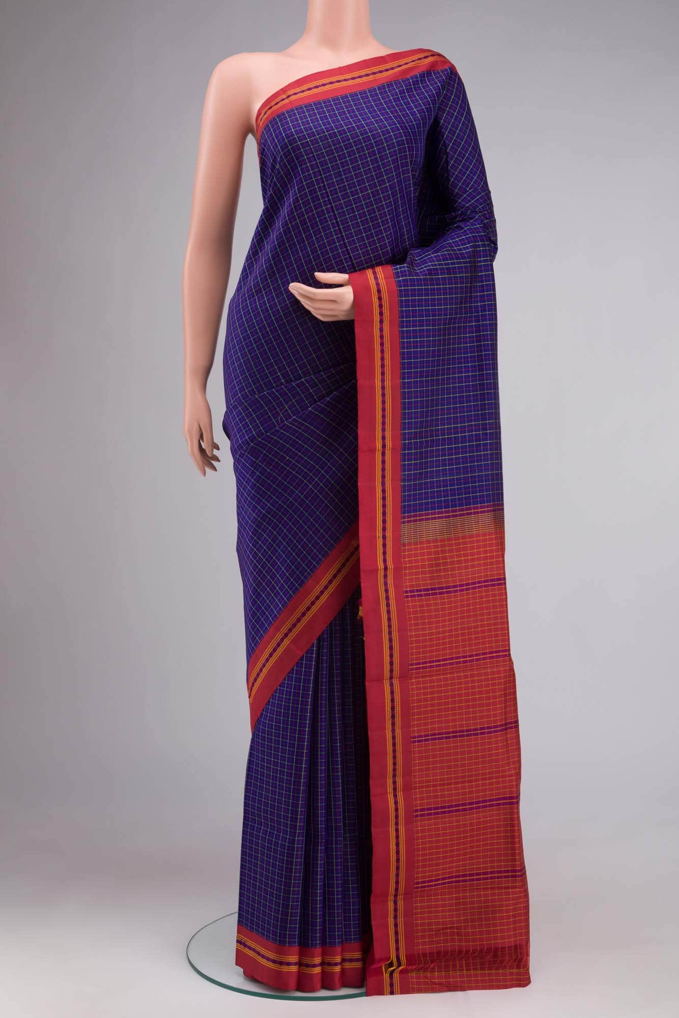 Blue Kanchipuram Silk Saree