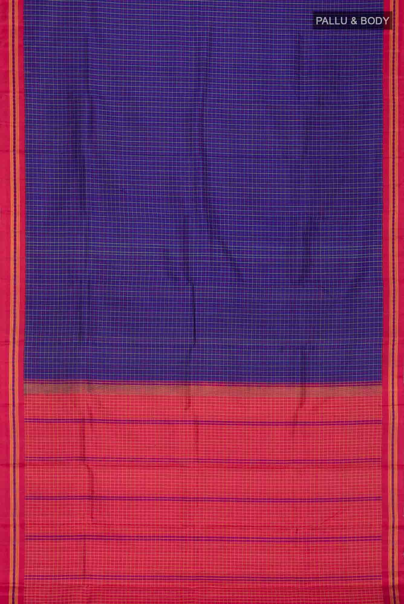 Blue Kanchipuram Silk Saree