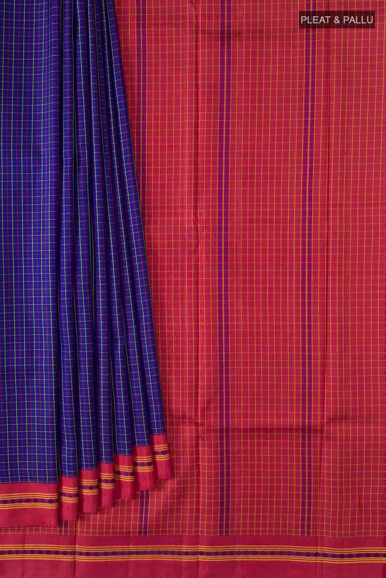 Blue Kanchipuram Silk Saree