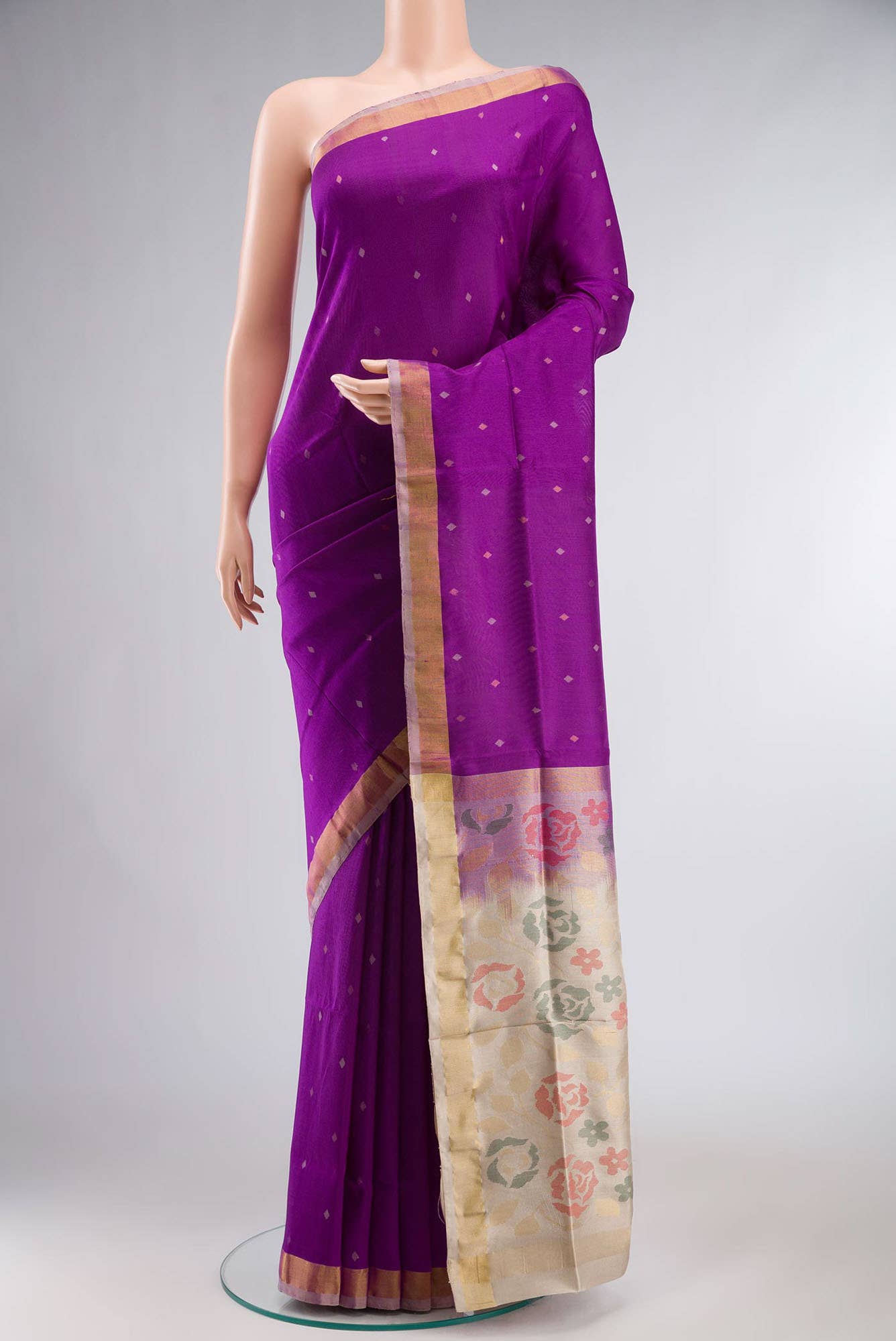 Violet Uppada Silk Saree