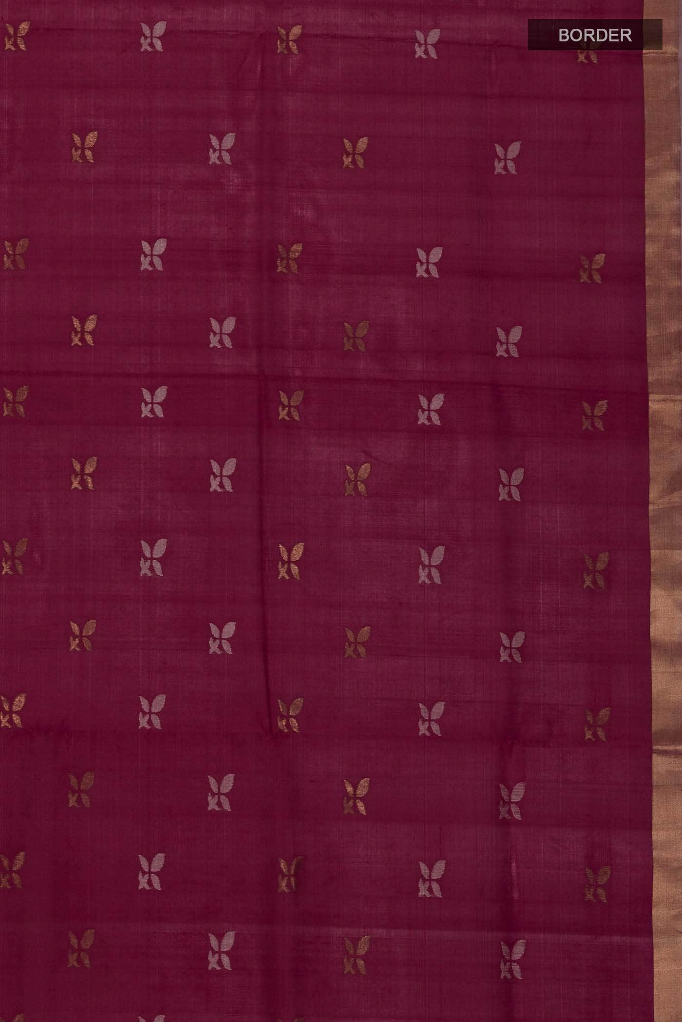 Brown Uppada Silk Saree