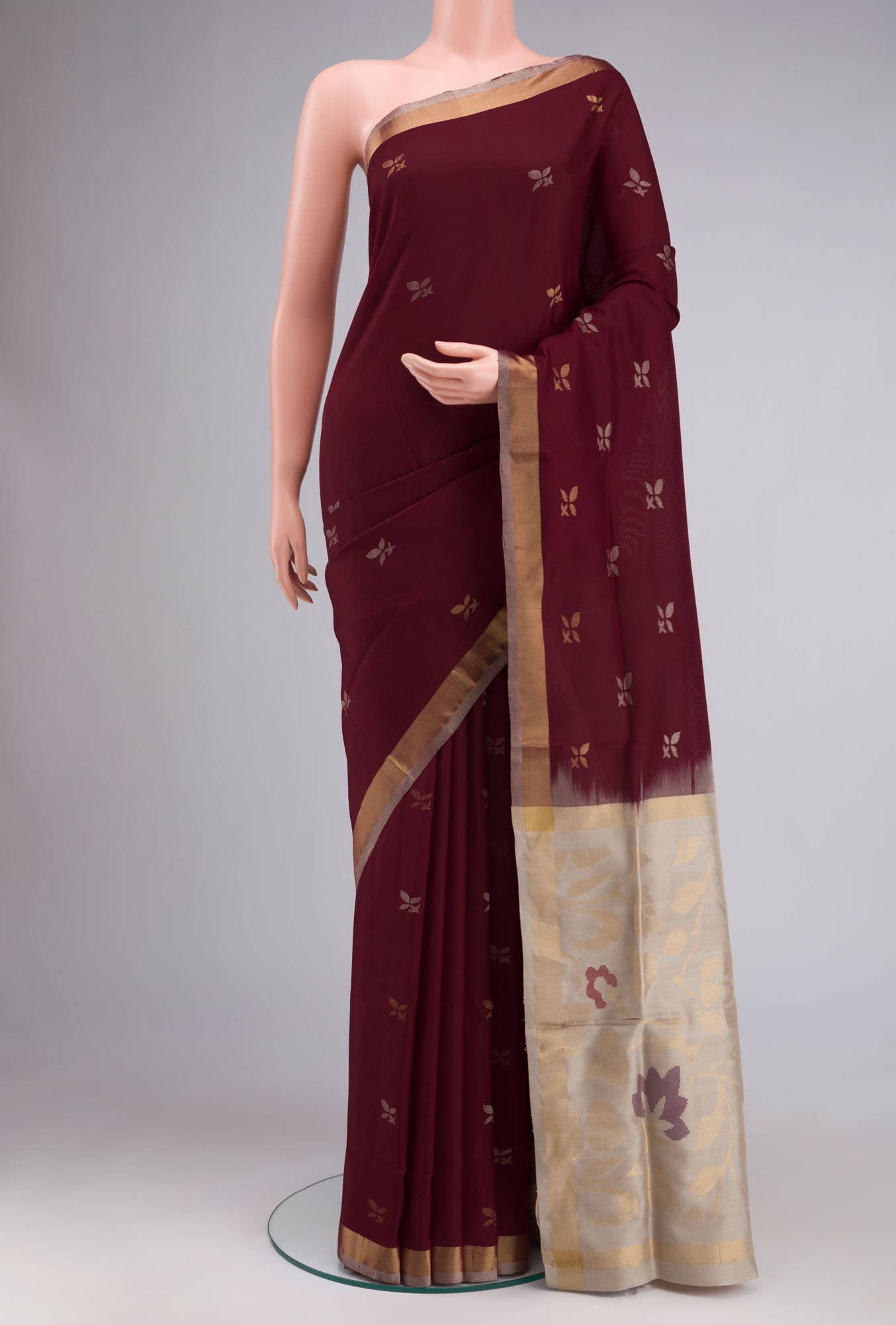 Brown Uppada Silk Saree