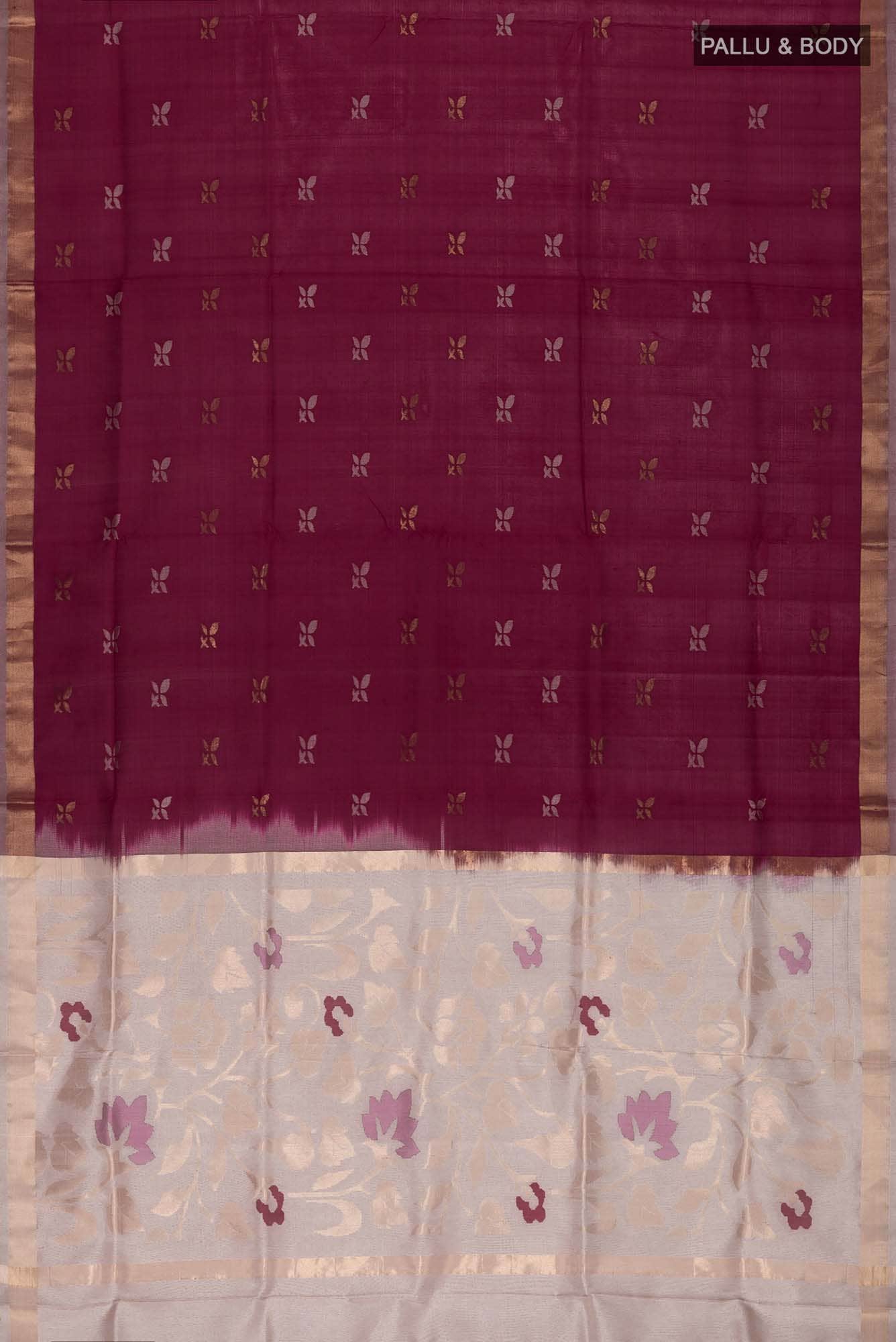 Brown Uppada Silk Saree