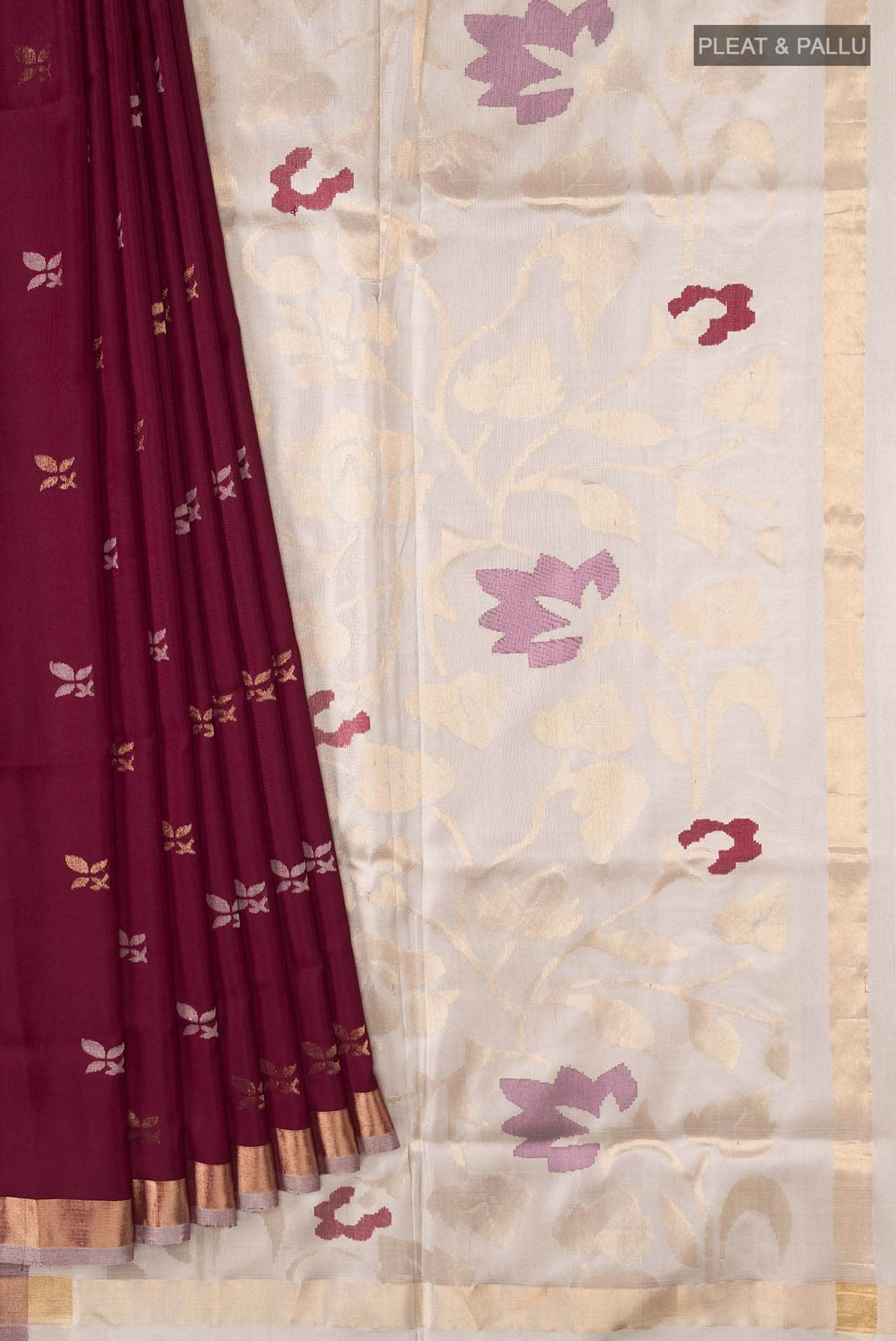 Brown Uppada Silk Saree