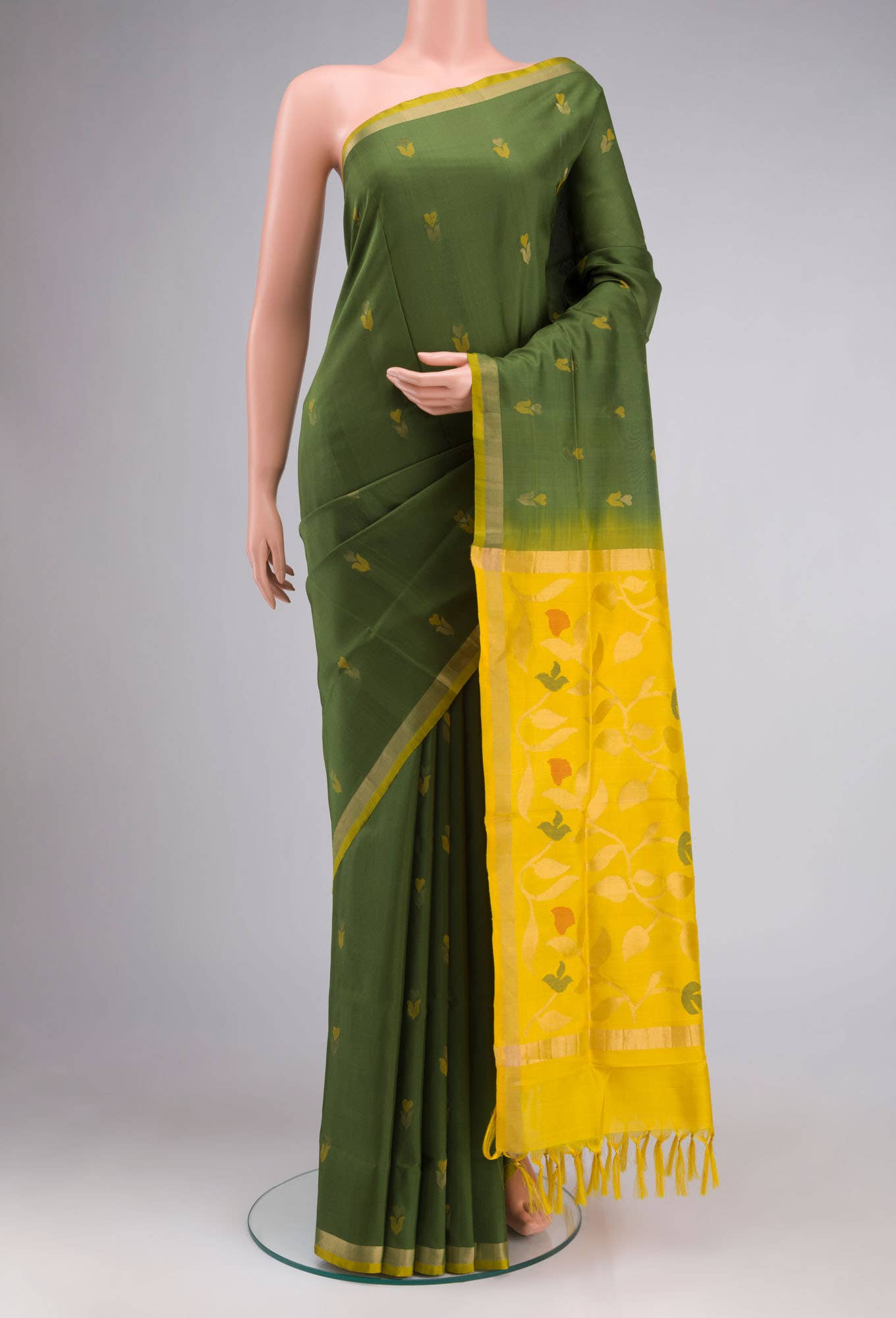 Green Uppada Silk Saree