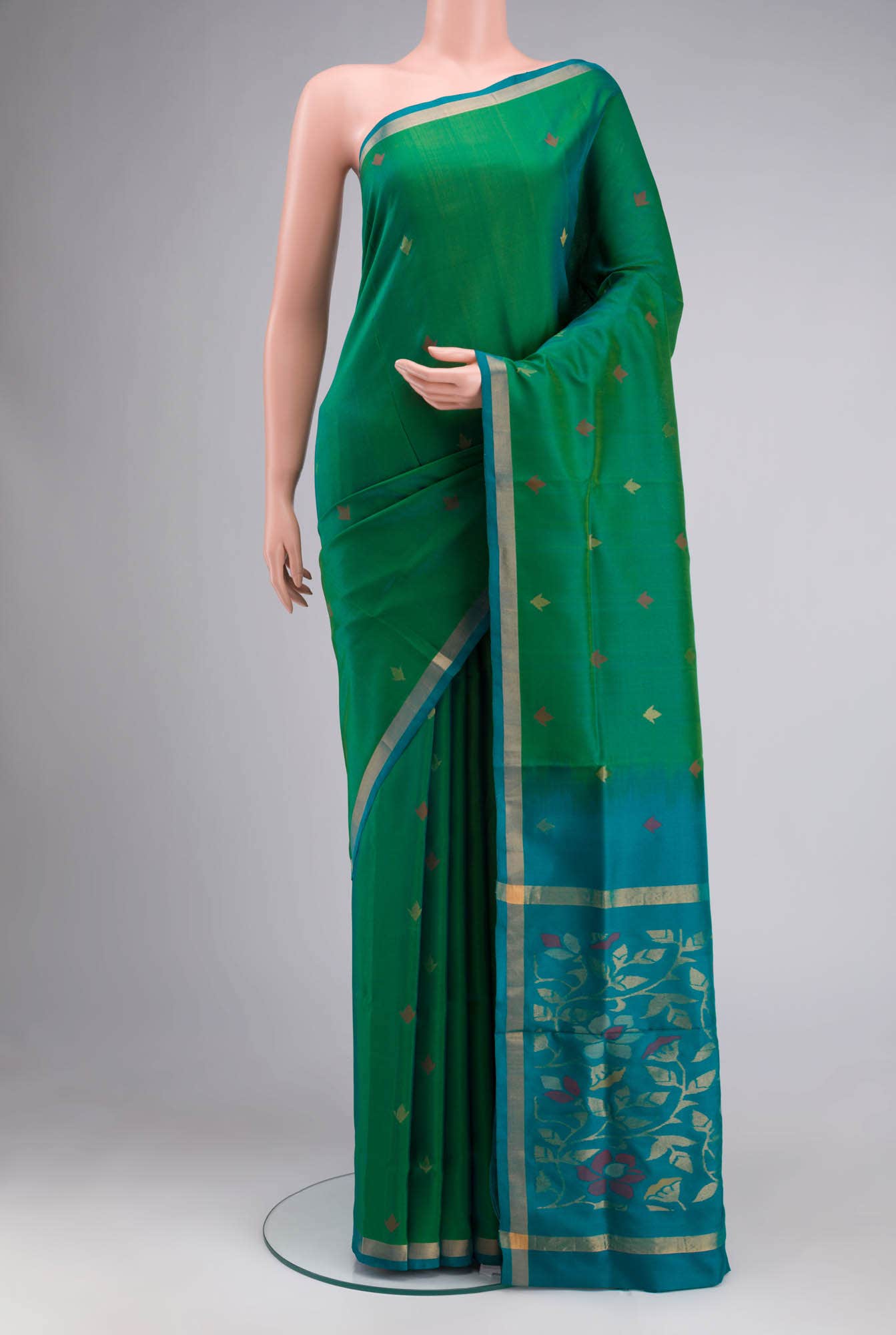 Green Uppada Silk Saree