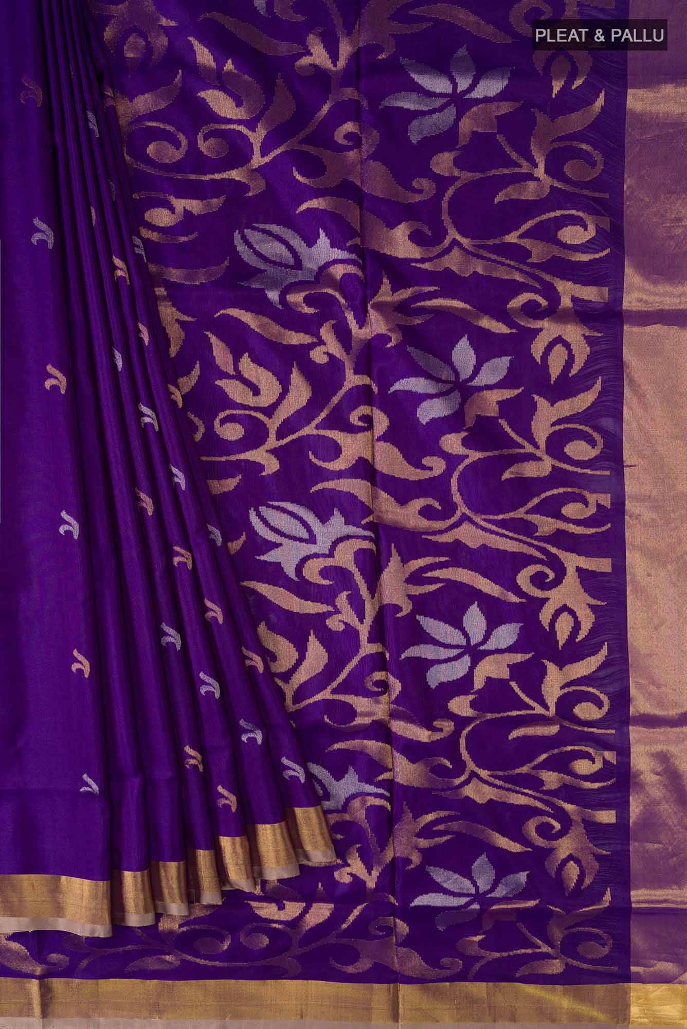 Violet Uppada Silk Saree