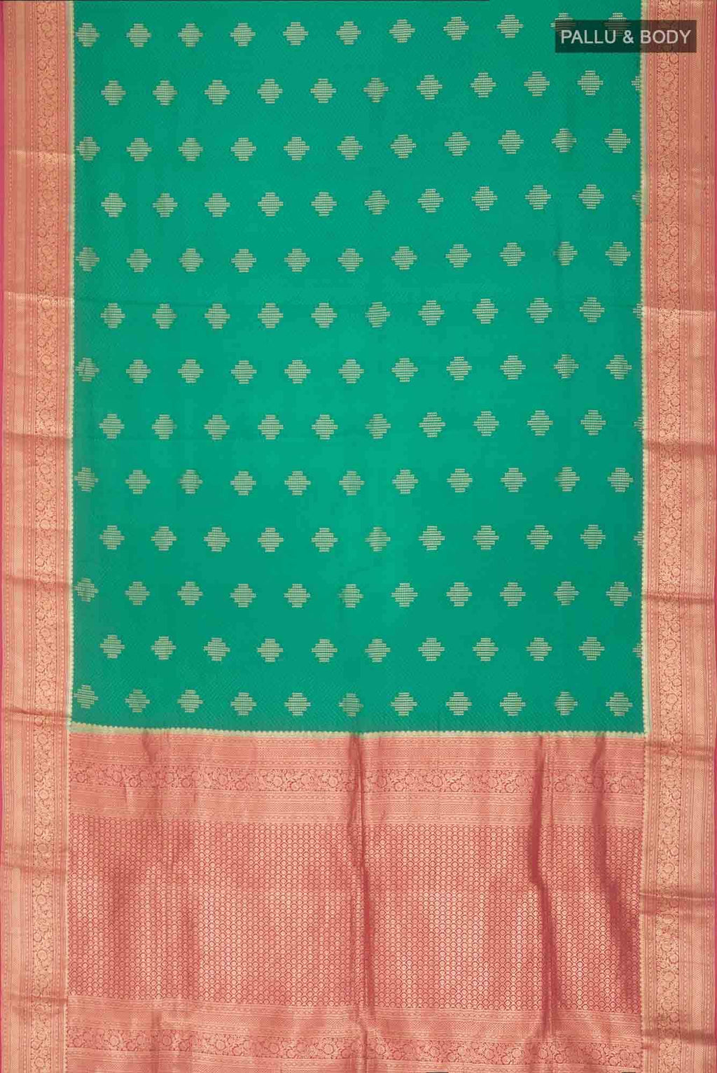 Green Mysore Crepe Saree