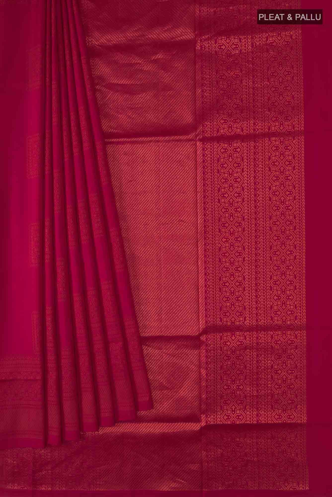 Red Soft Silk Saree