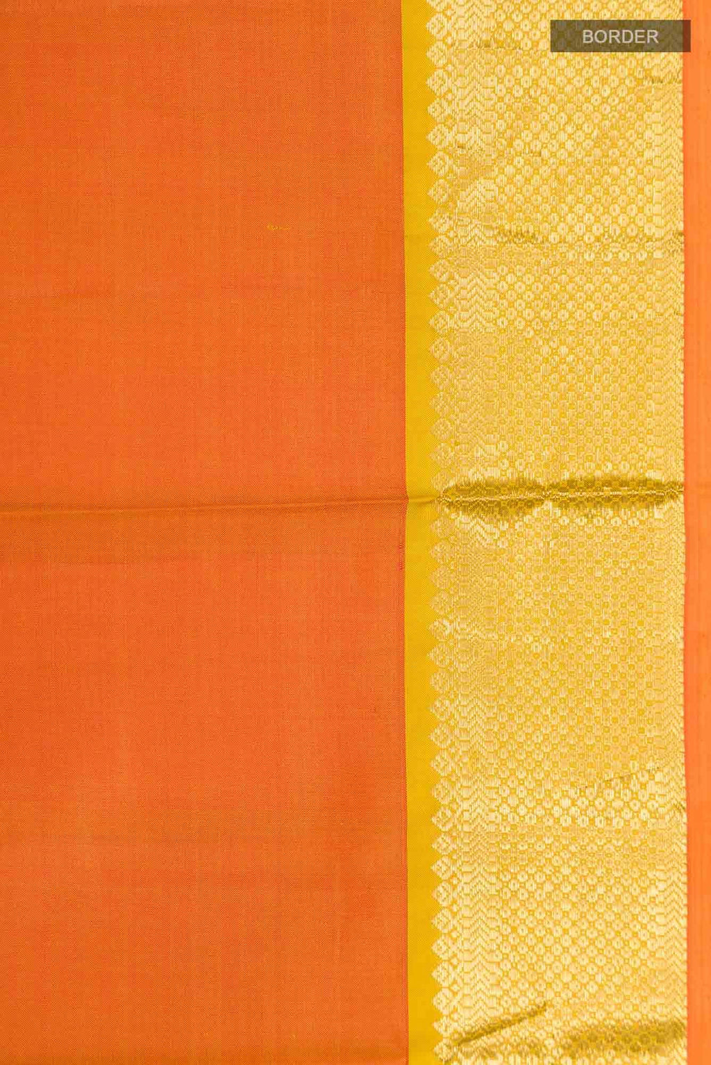 Orange Kanchipuram Silk Saree