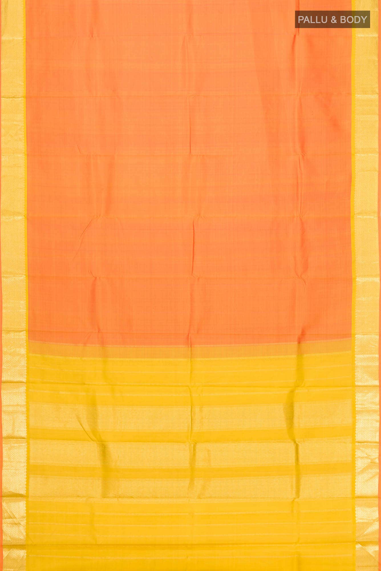 Orange Kanchipuram Silk Saree