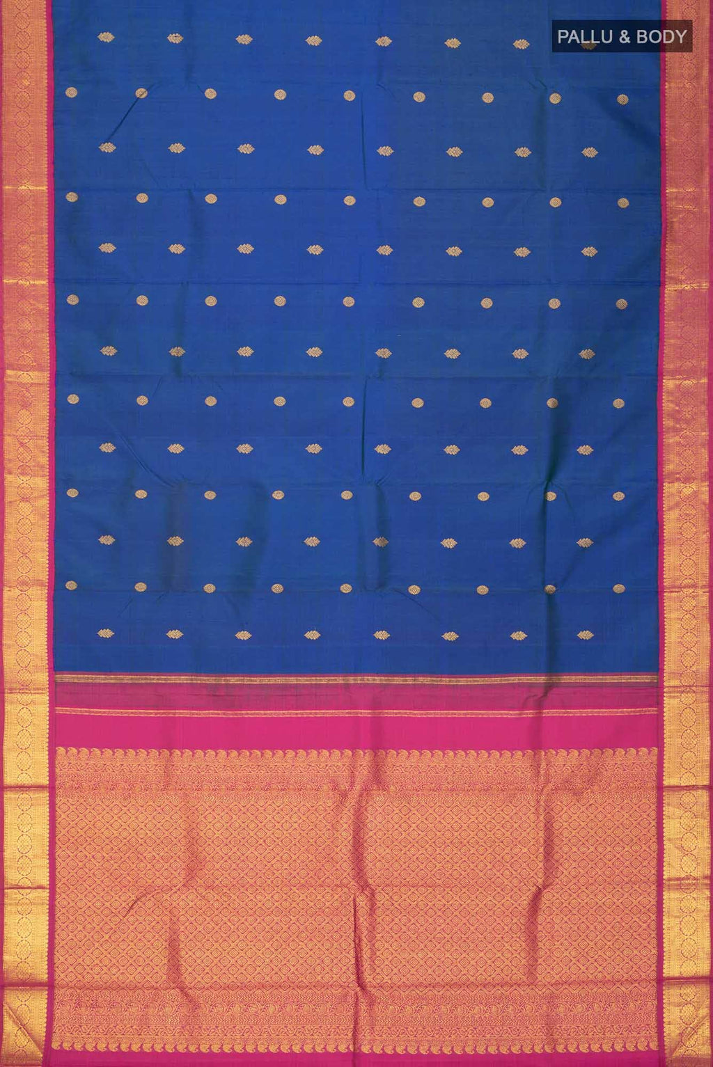 Blue Kanchipuram Silk Saree