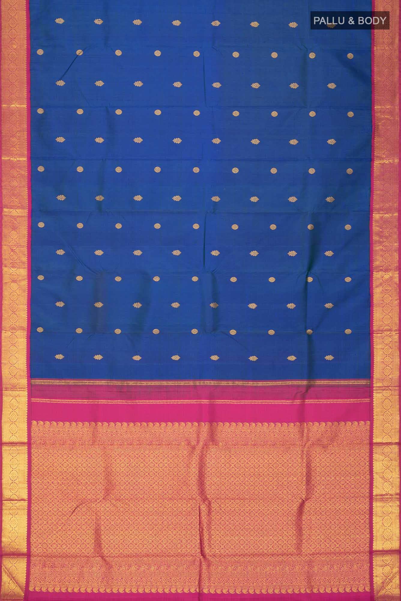 Blue Kanchipuram Silk Saree