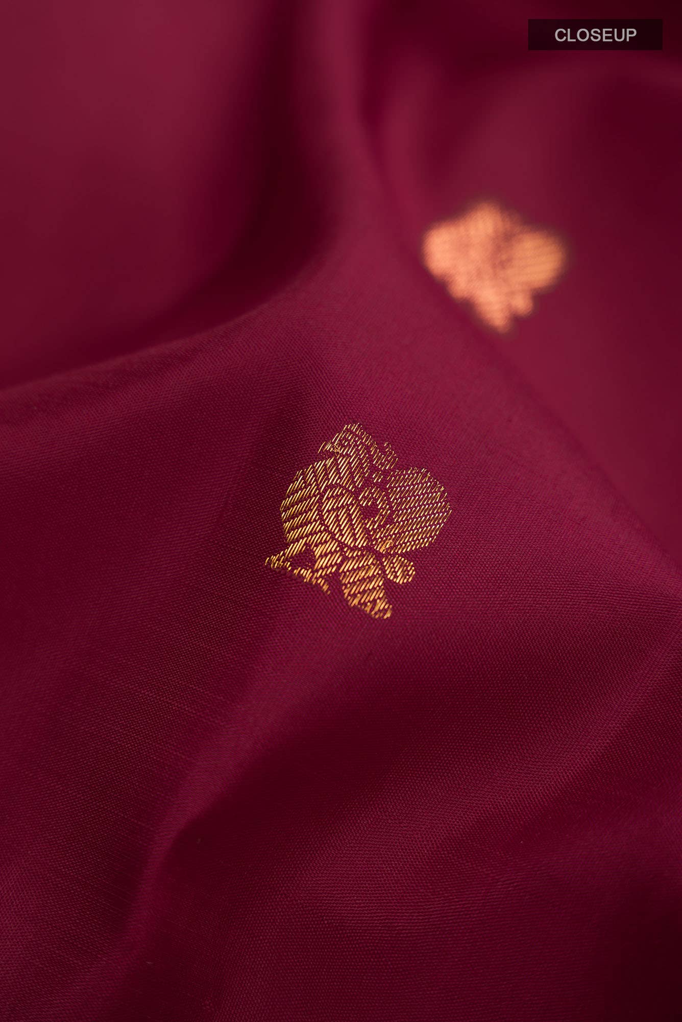 Maroon Kanchipuram Silk Saree