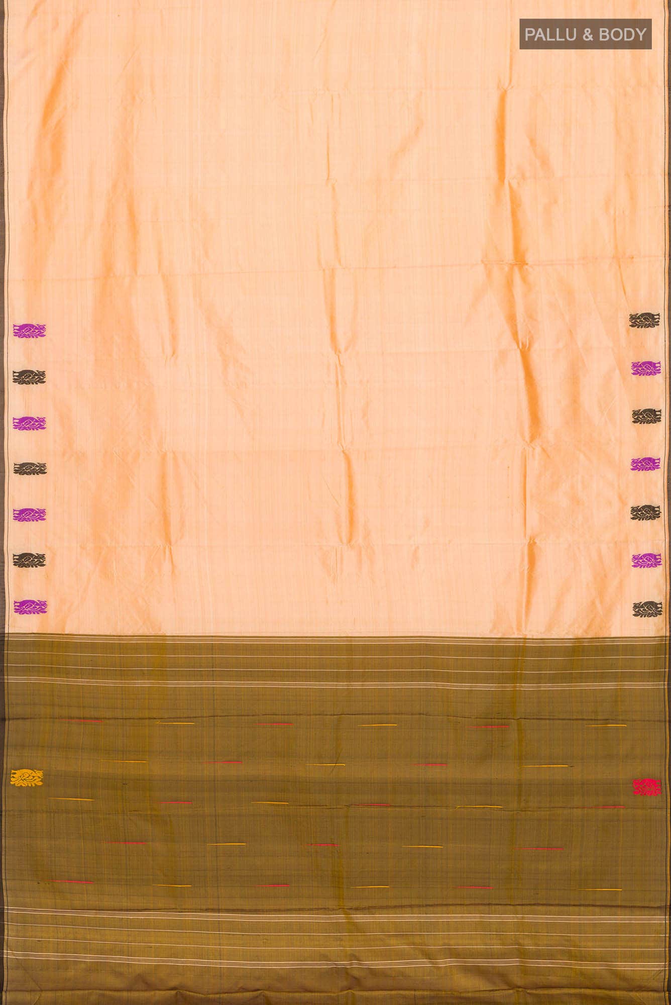 Sandal Kanchipuram Silk Saree