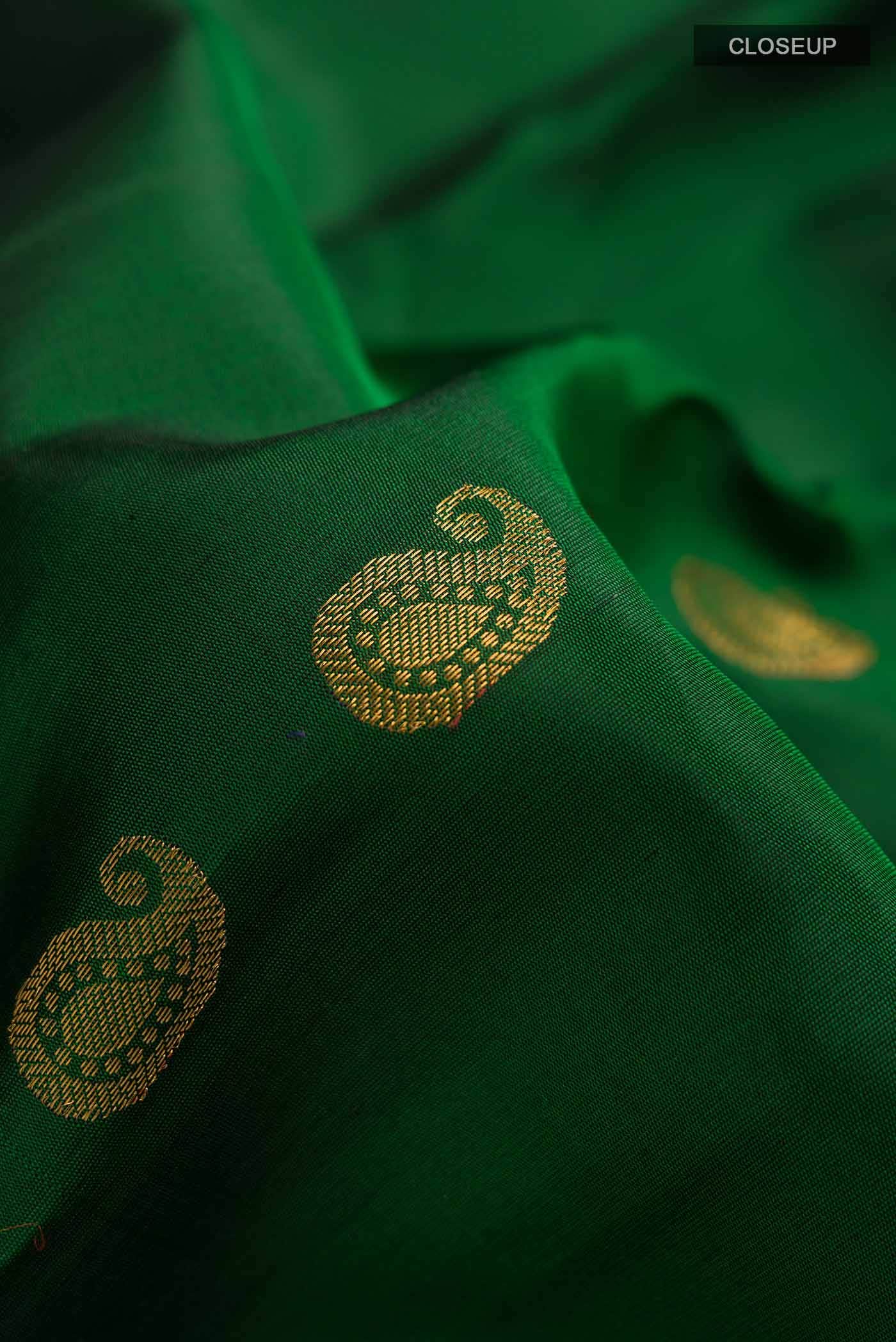 Green Gadwal Silk Saree