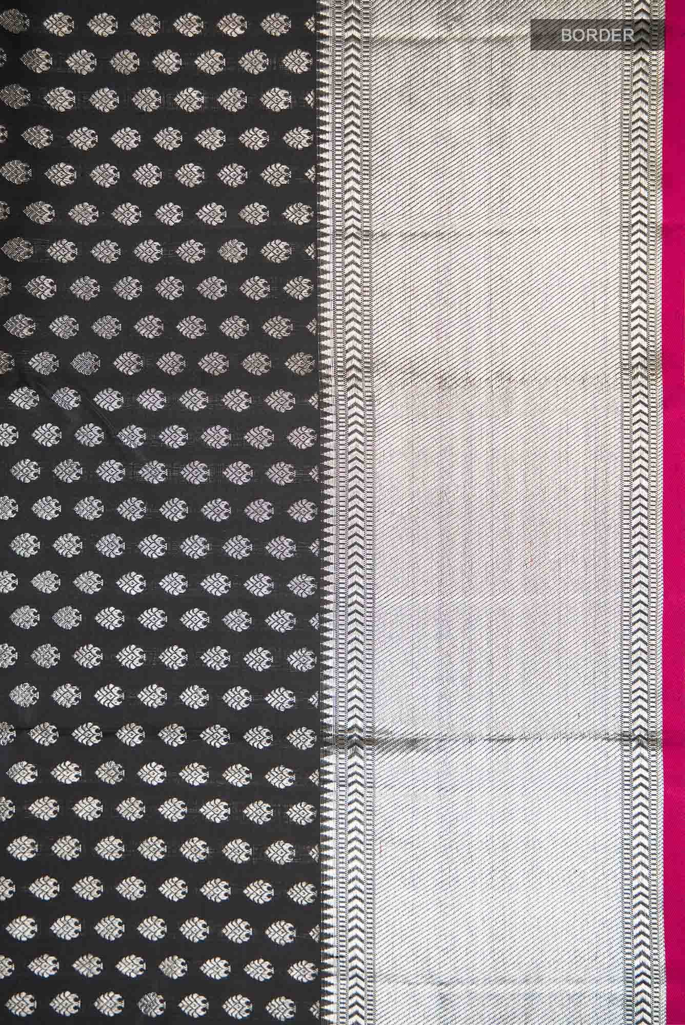 Black Kanchipuram Silk Saree