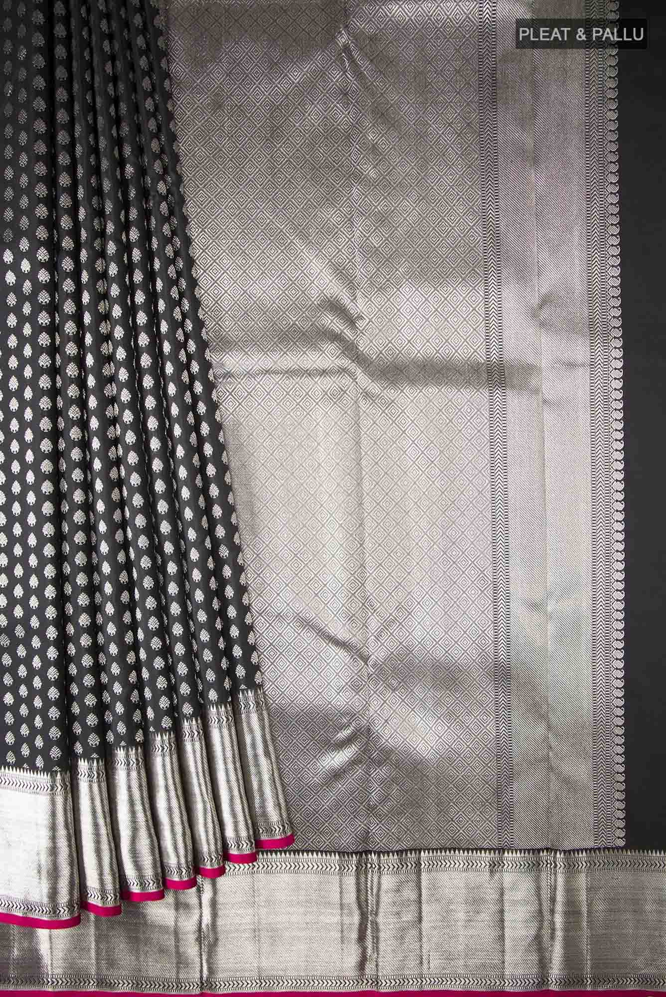 Black Kanchipuram Silk Saree