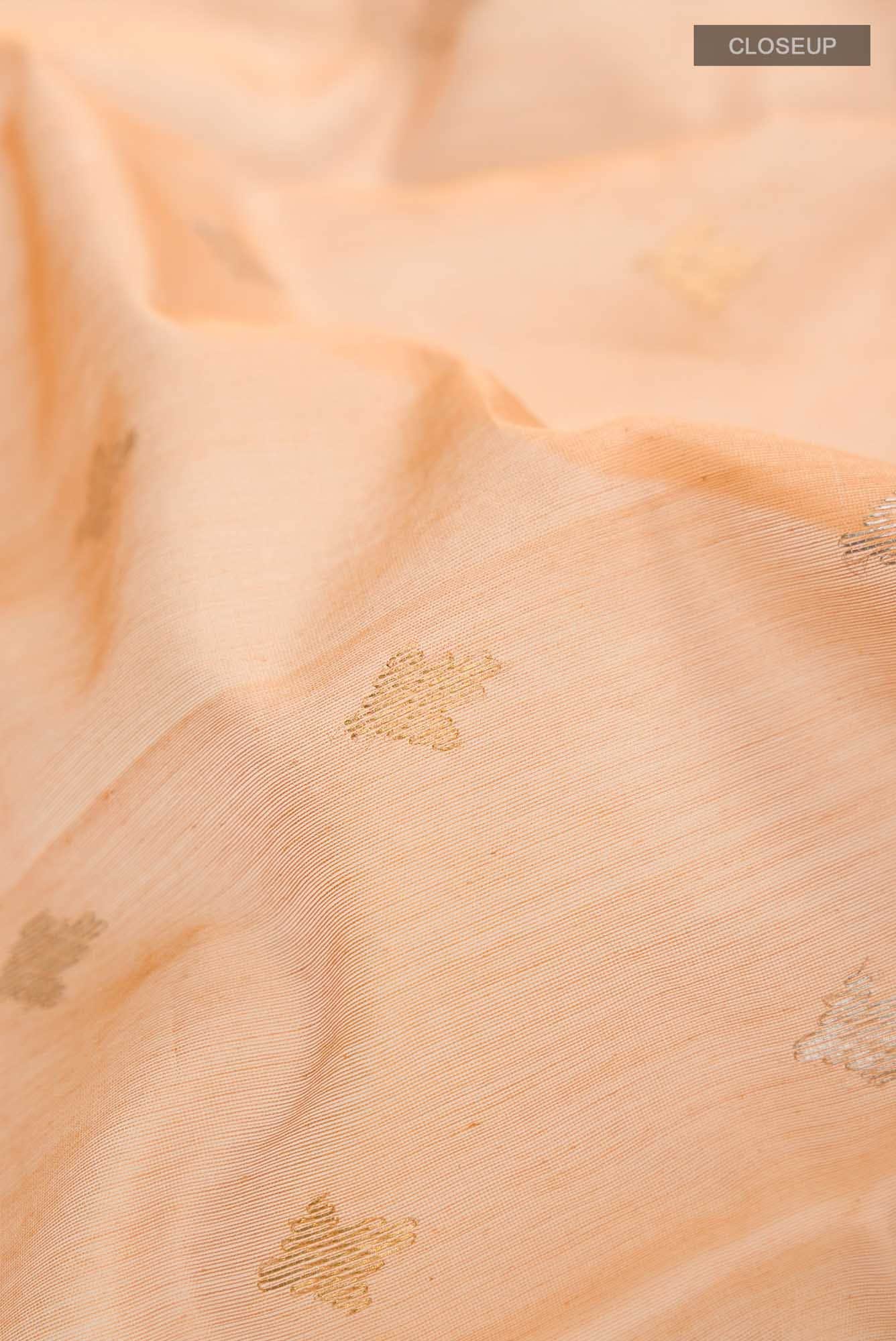 Sandal Chanderi Silk Cotton Saree