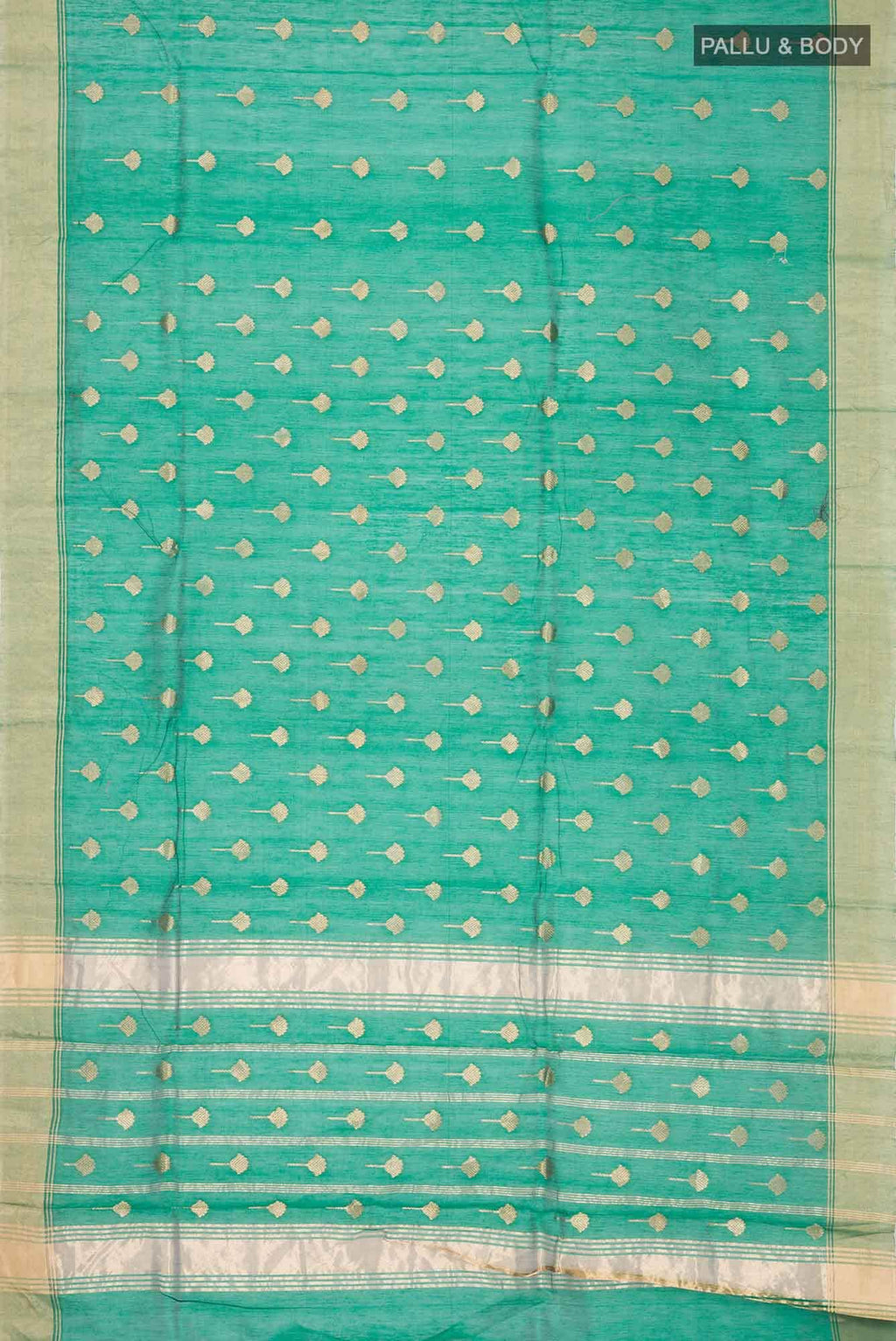 Green Chanderi Silk Cotton Saree