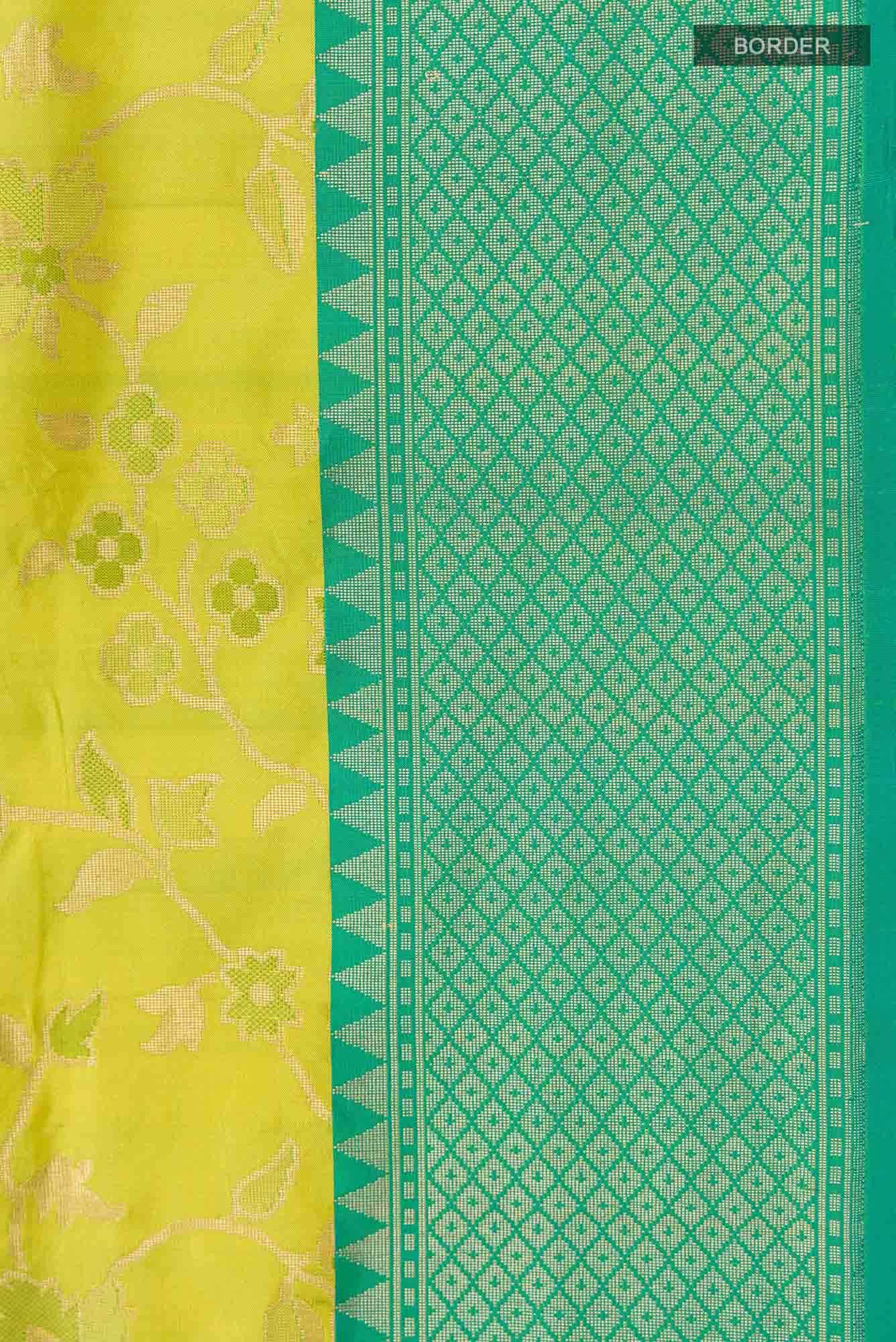 Green Banarasi Silk Saree