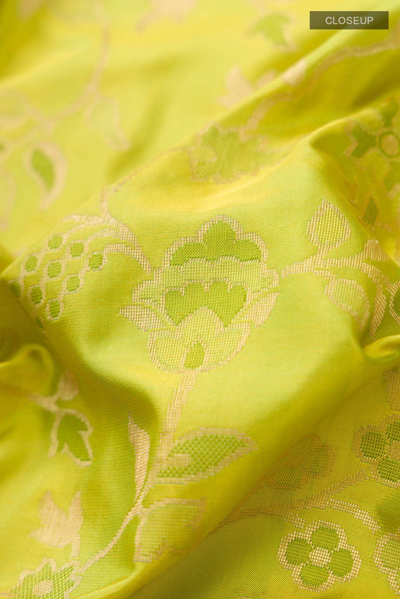 Green Banarasi Silk Saree
