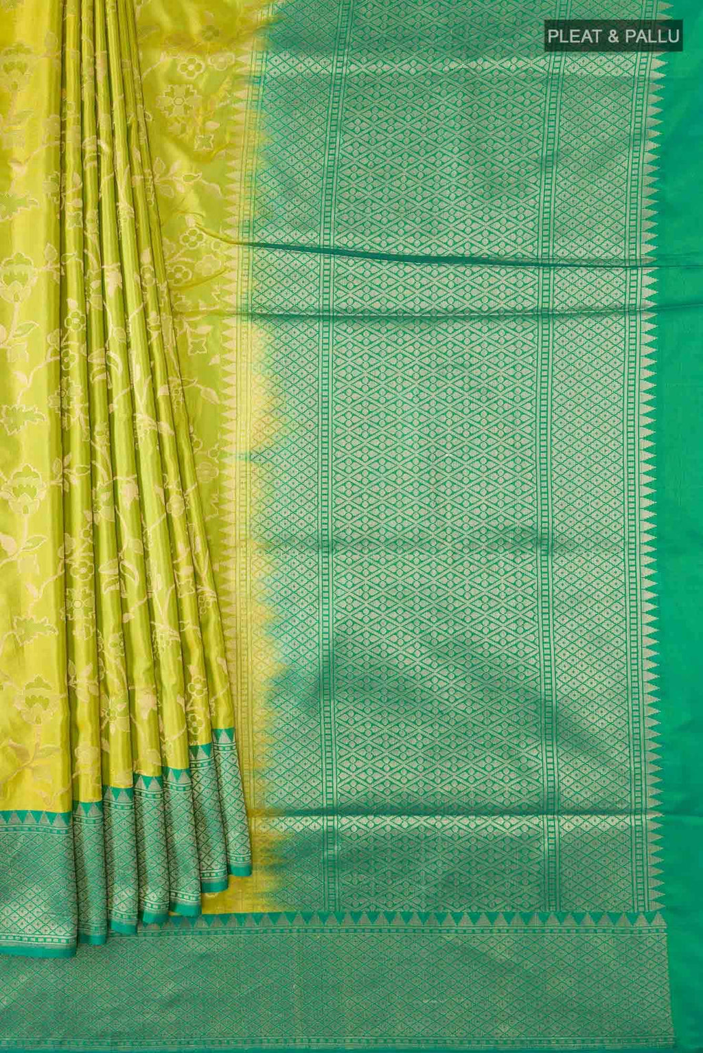 Green Banarasi Silk Saree