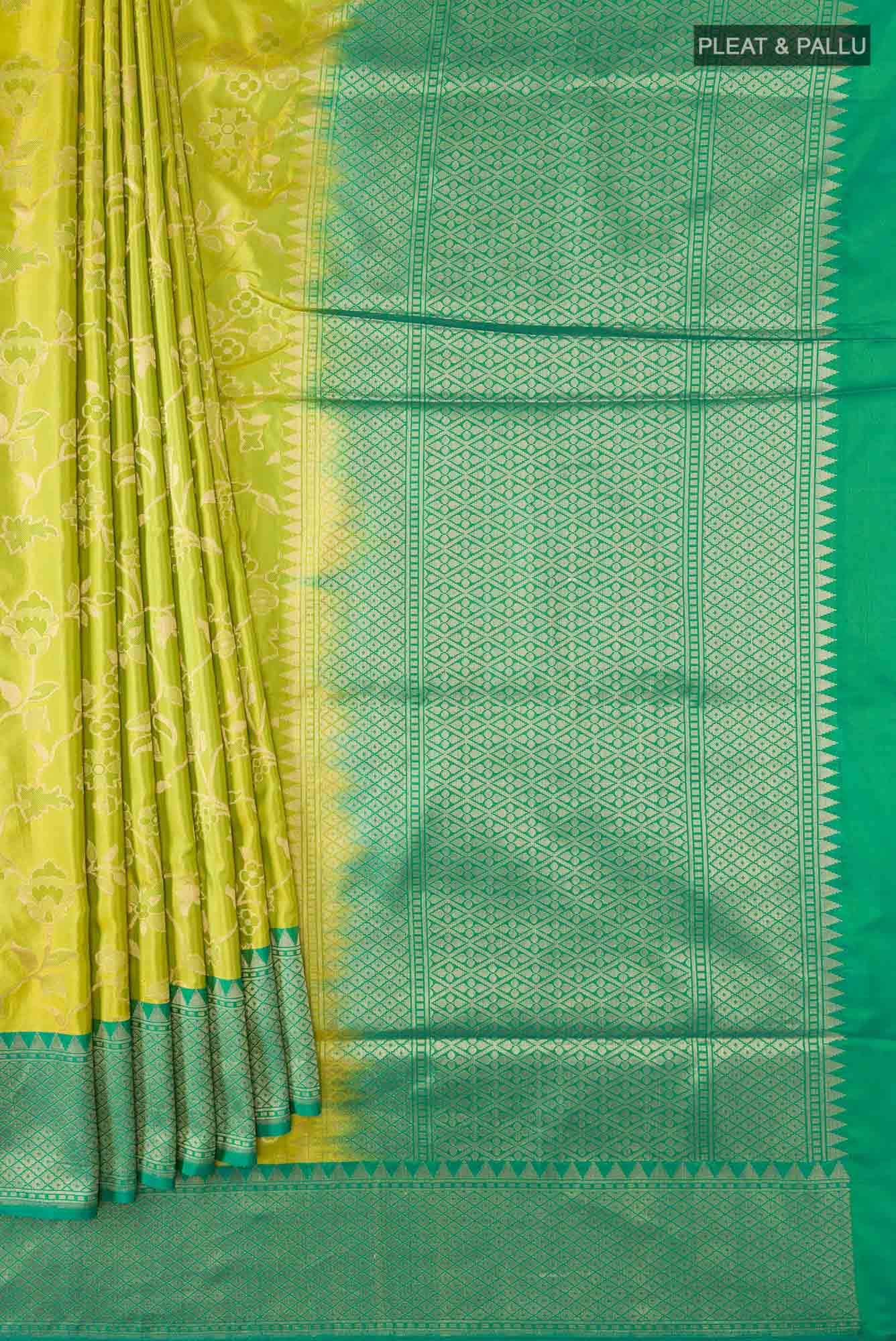 Green Banarasi Silk Saree