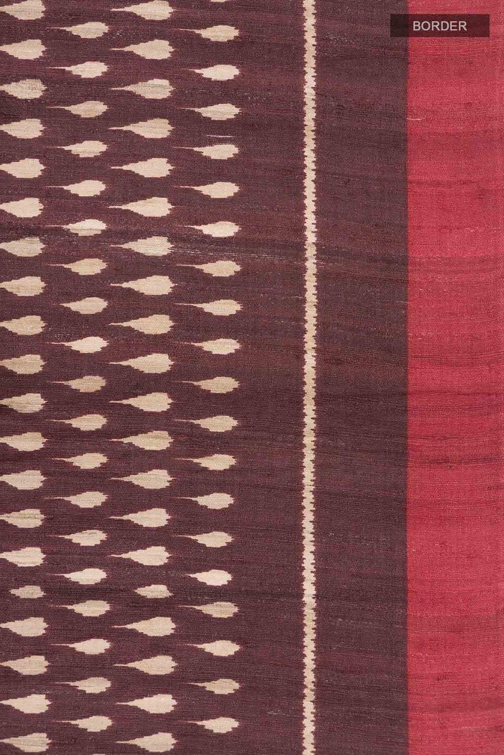 Maroon Bhagalpuri Tussar Silk Saree