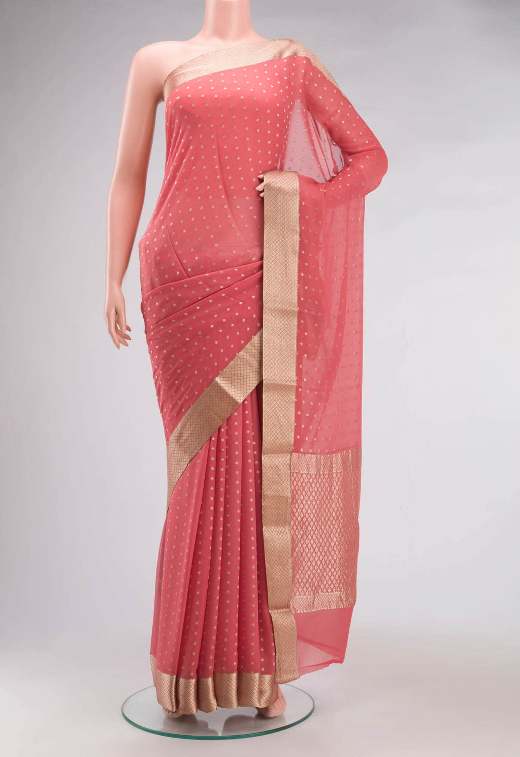 Coral Georgette Saree