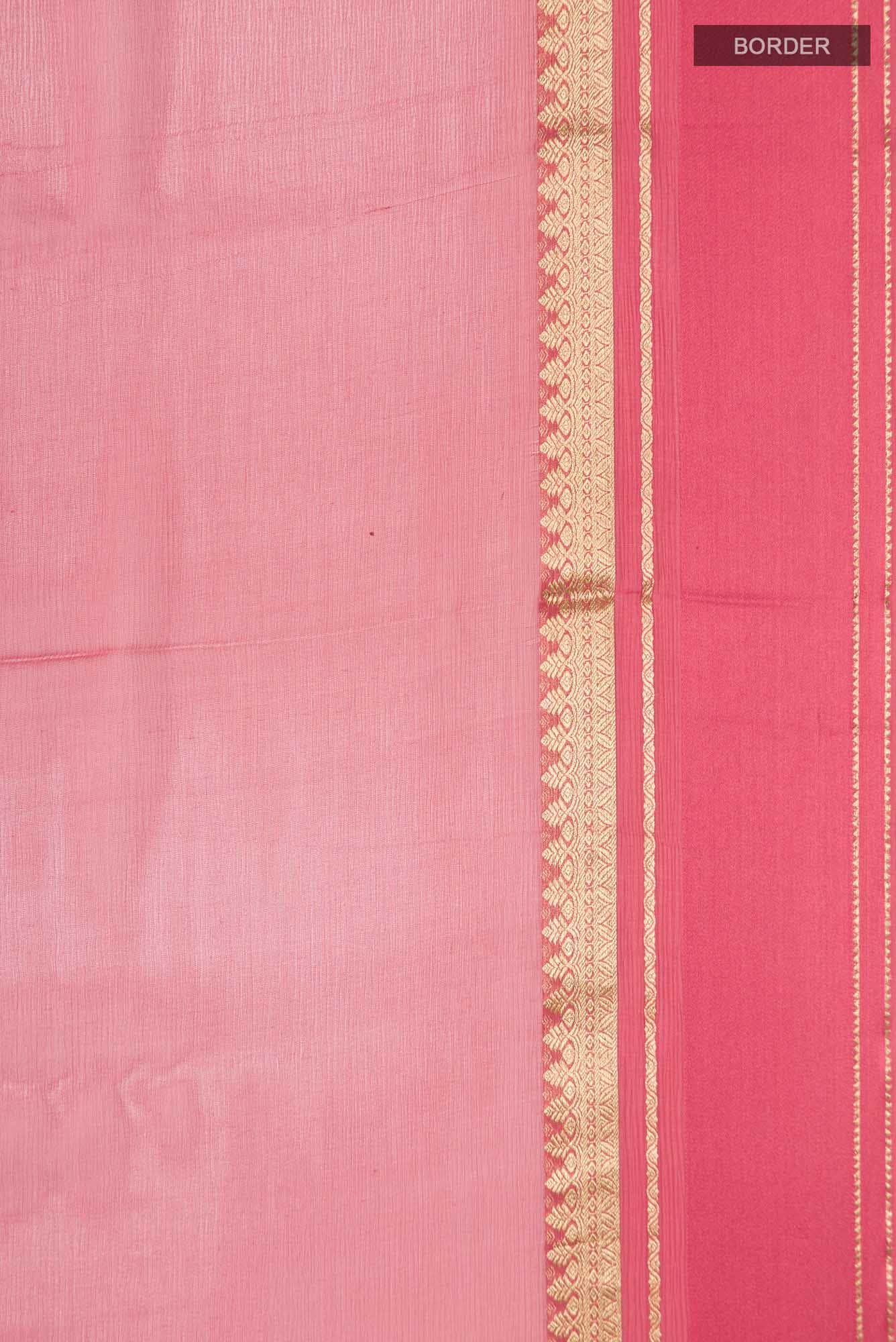 Coral Mysore Chiffon Saree