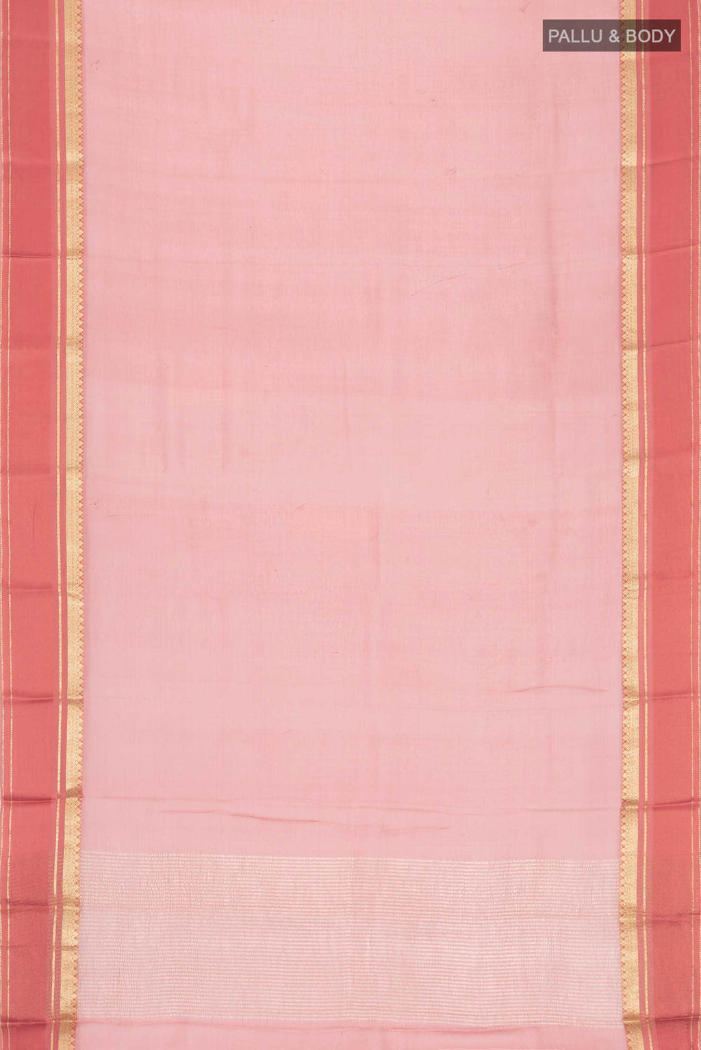 Coral Mysore Chiffon Saree