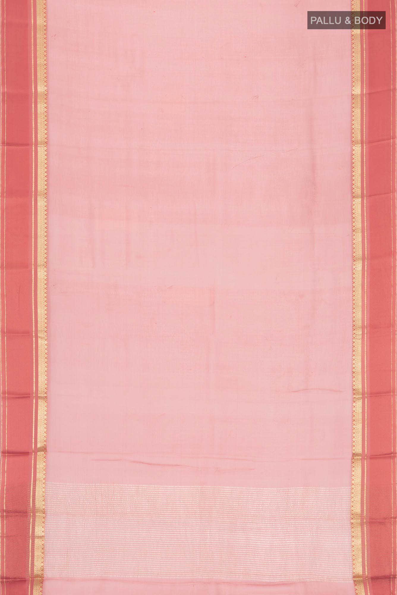 Coral Mysore Chiffon Saree