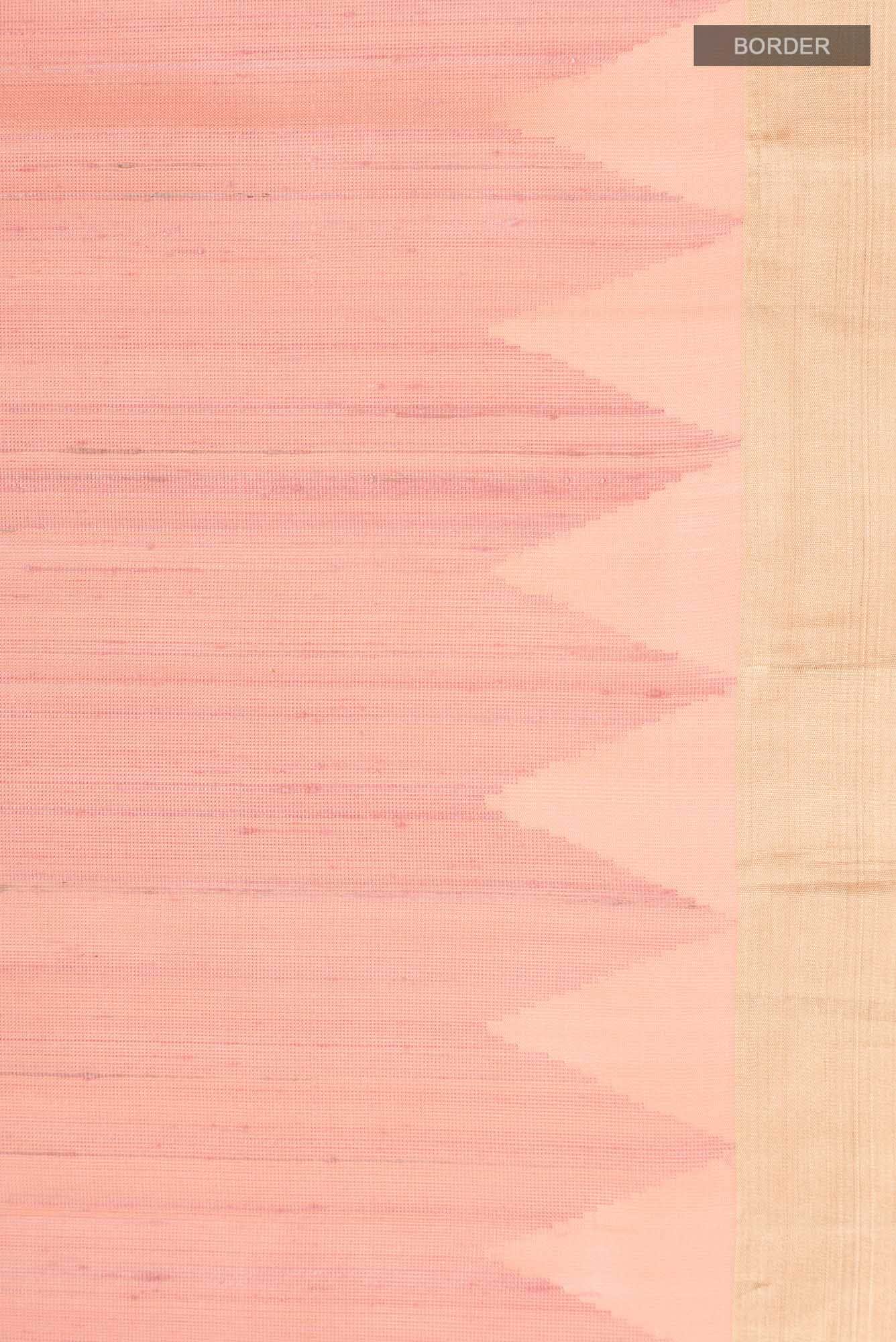 Peach Soft Silk Saree