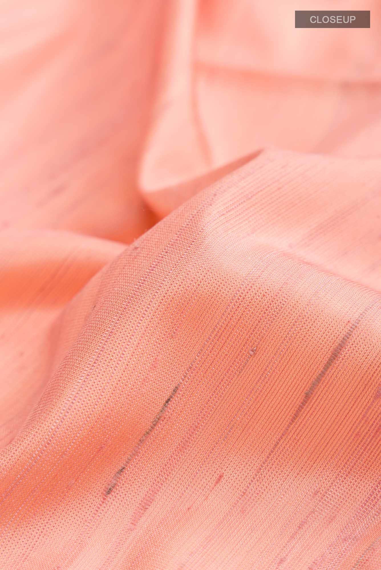 Peach Soft Silk Saree