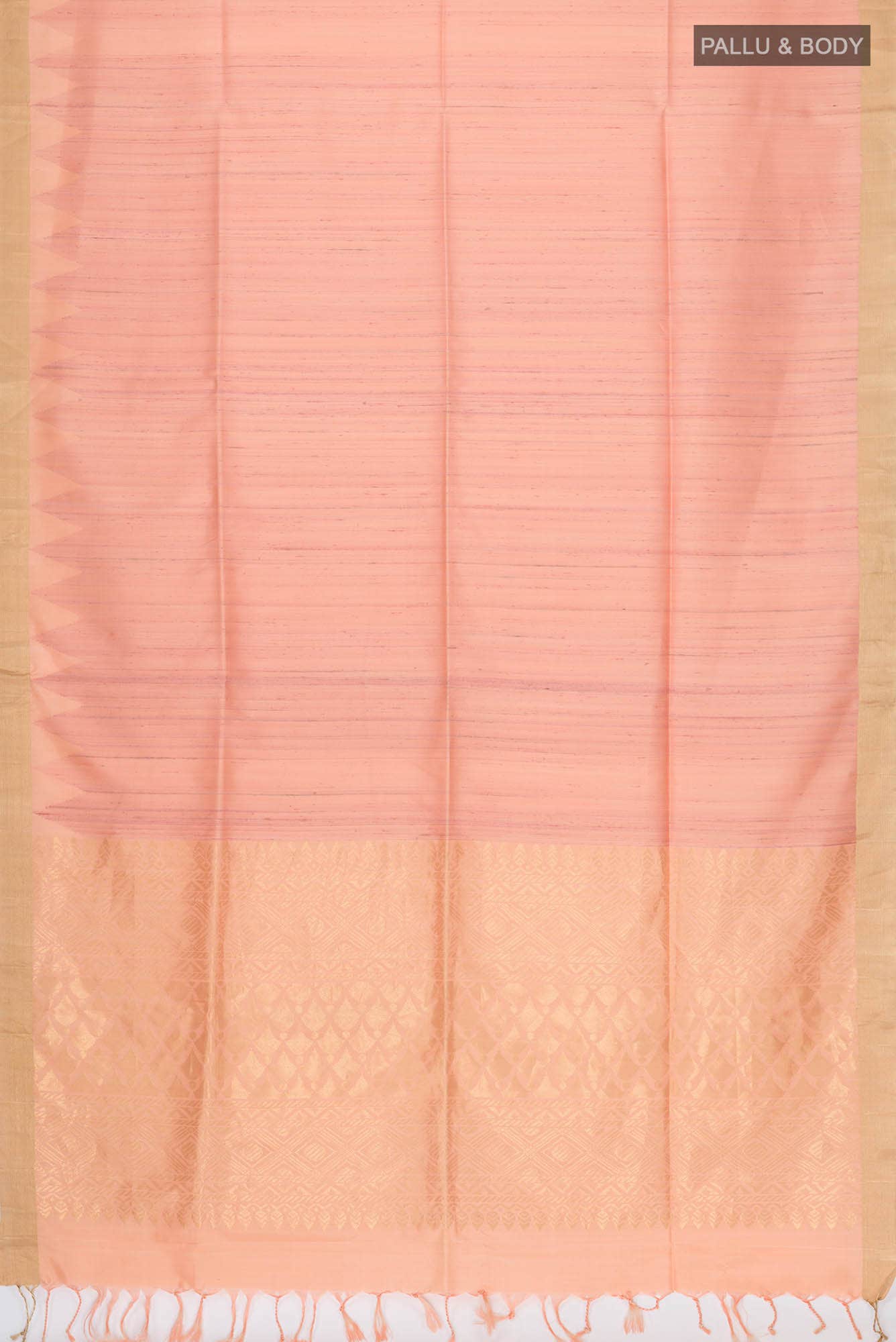 Peach Soft Silk Saree