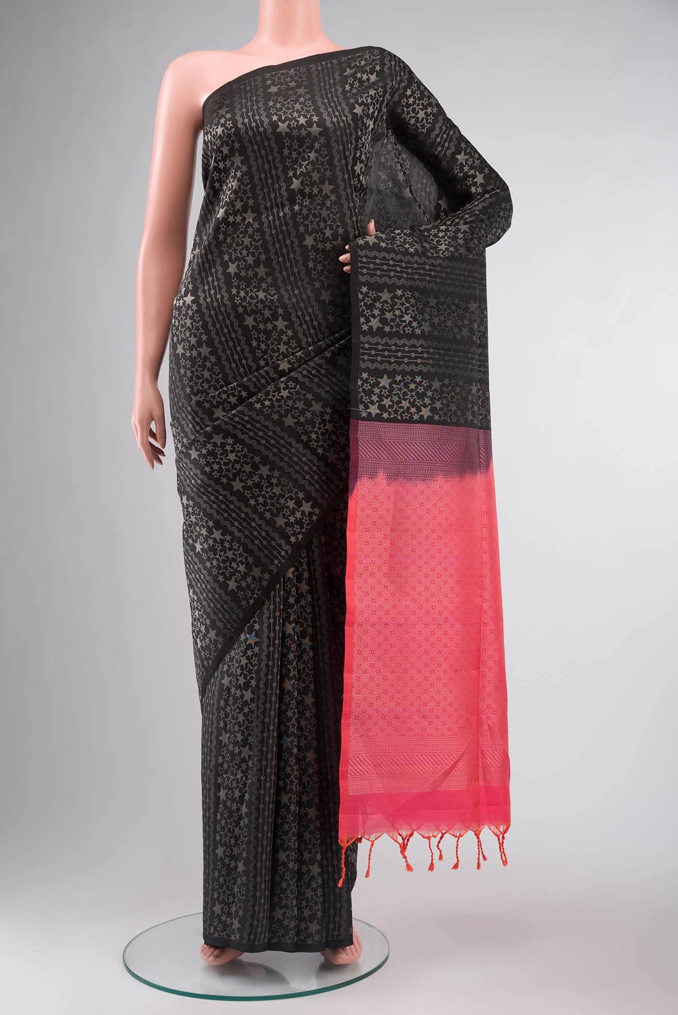 Black Soft Silk Saree