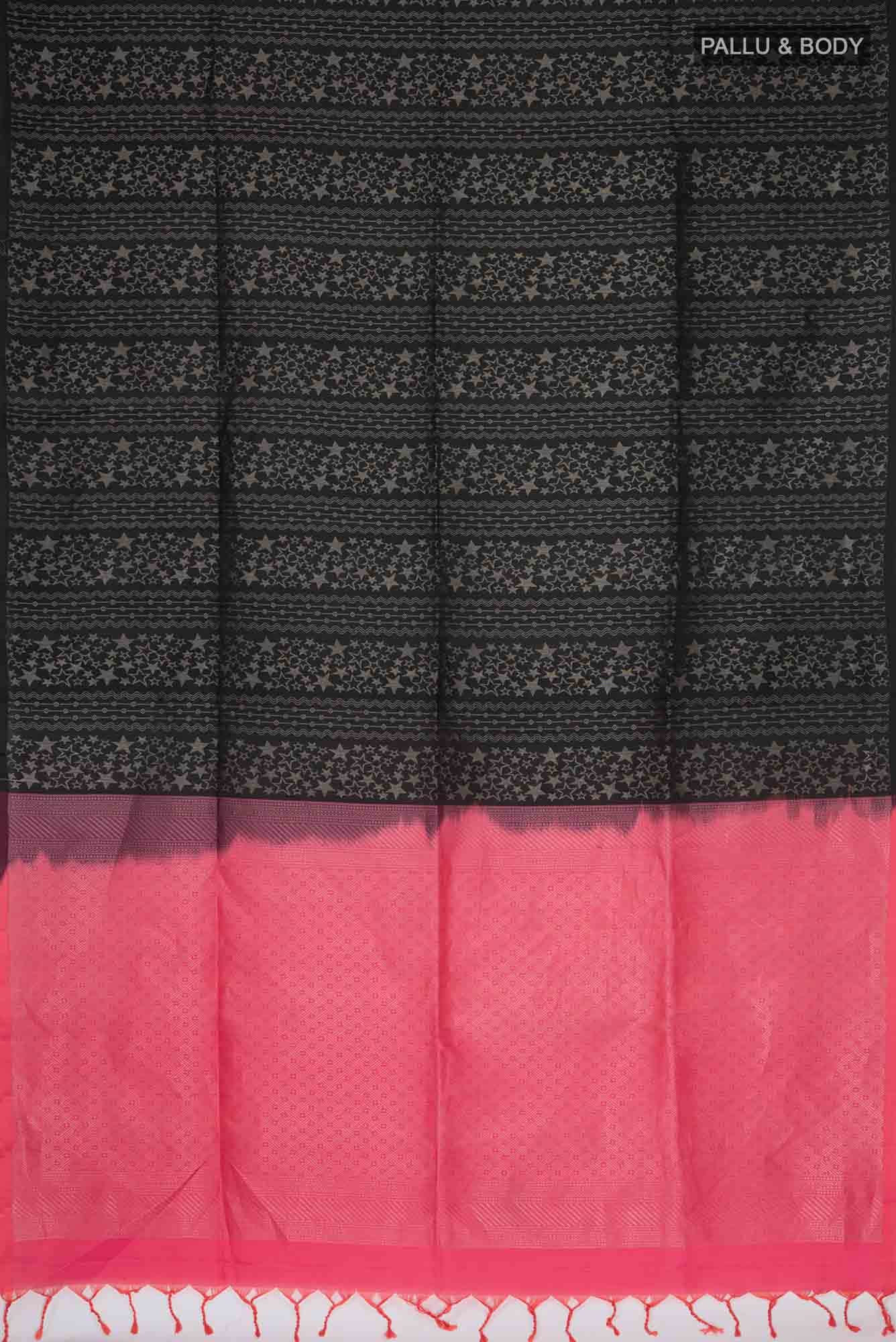 Black Soft Silk Saree