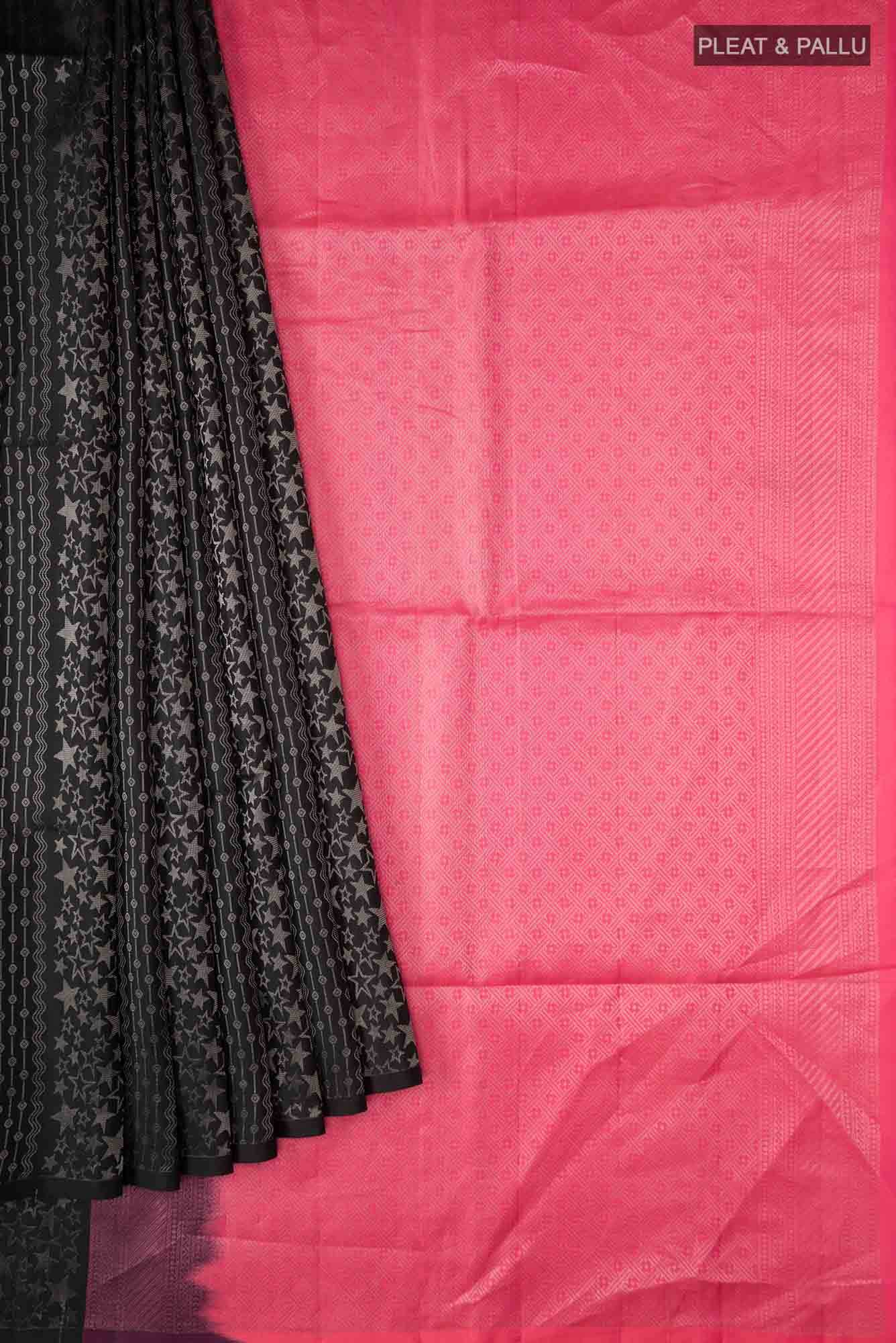 Black Soft Silk Saree