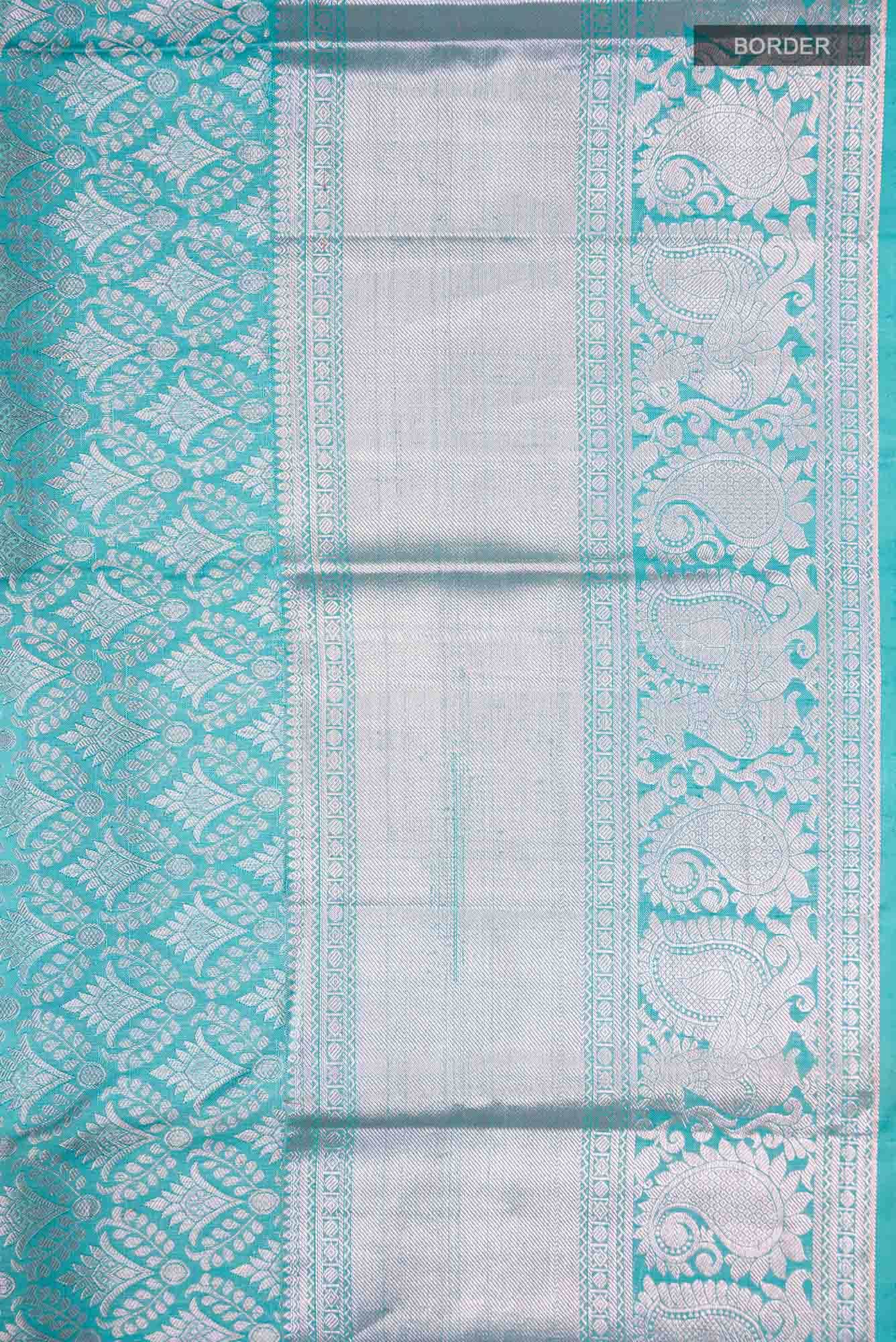 Blue Kanchipuram Silk Saree