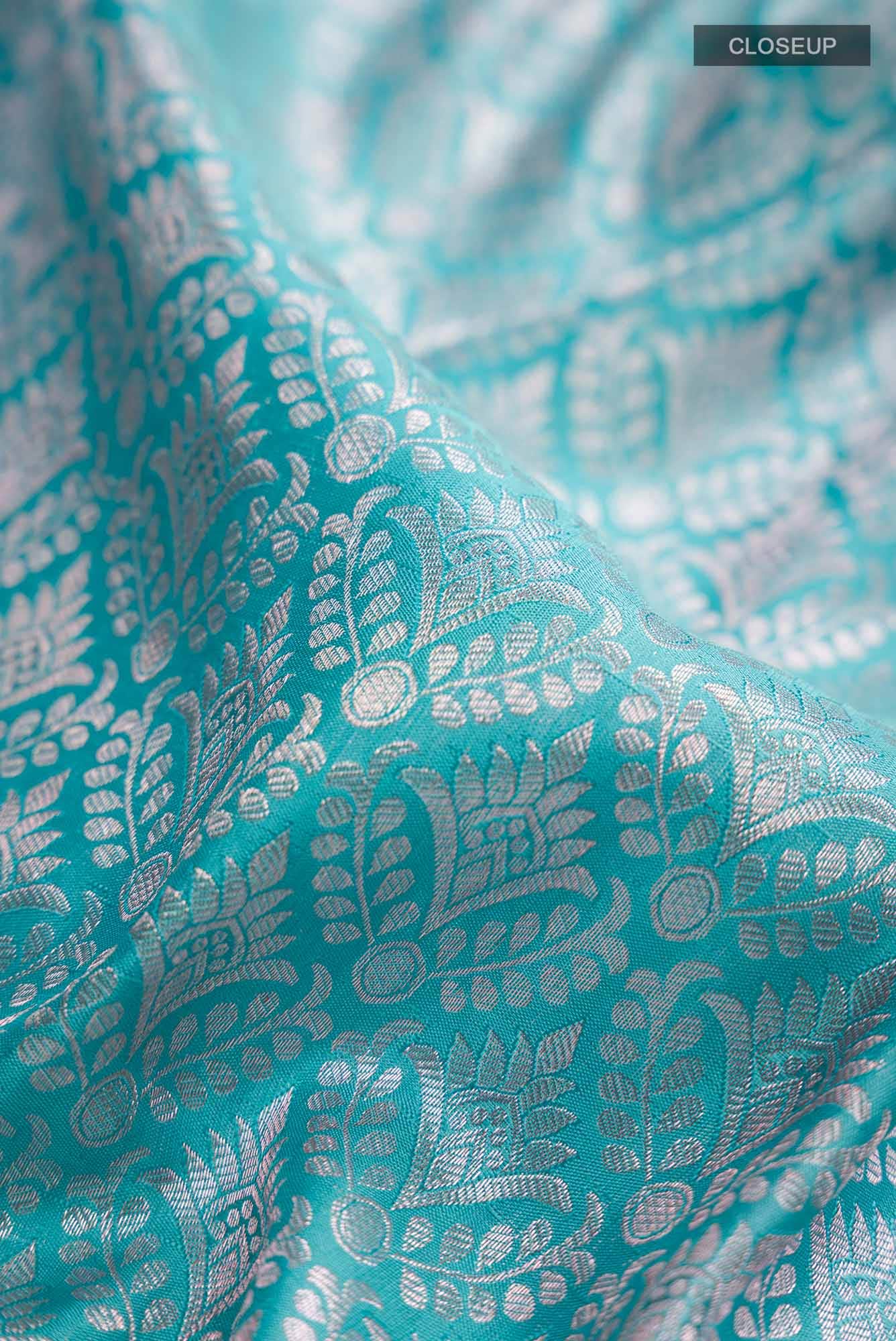 Blue Kanchipuram Silk Saree