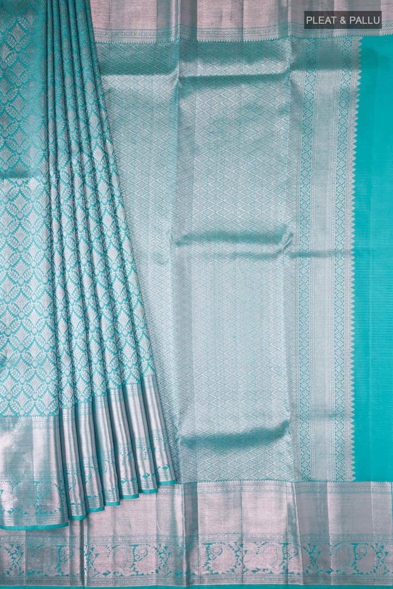Blue Kanchipuram Silk Saree
