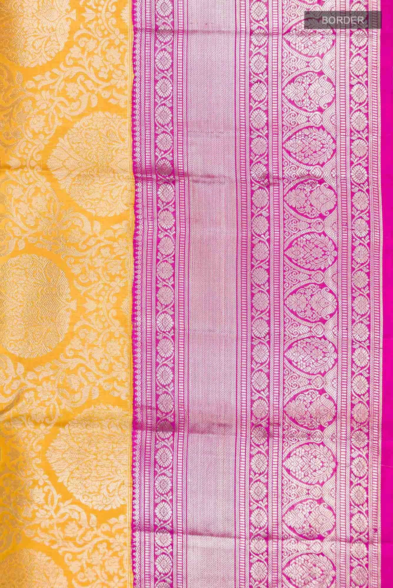 Orange Kanchipuram Silk Saree