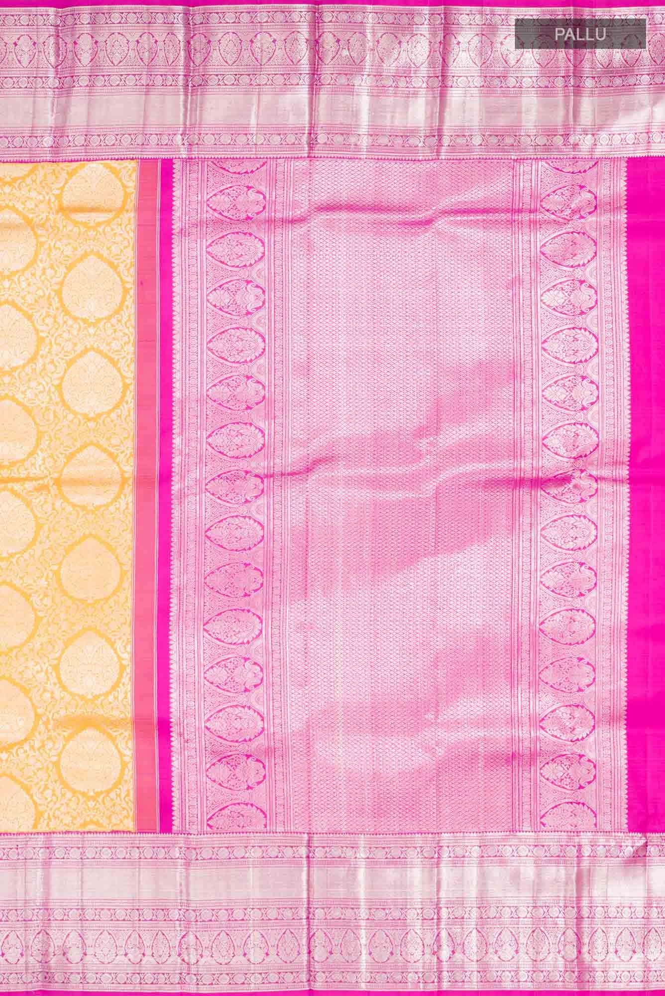 Orange Kanchipuram Silk Saree
