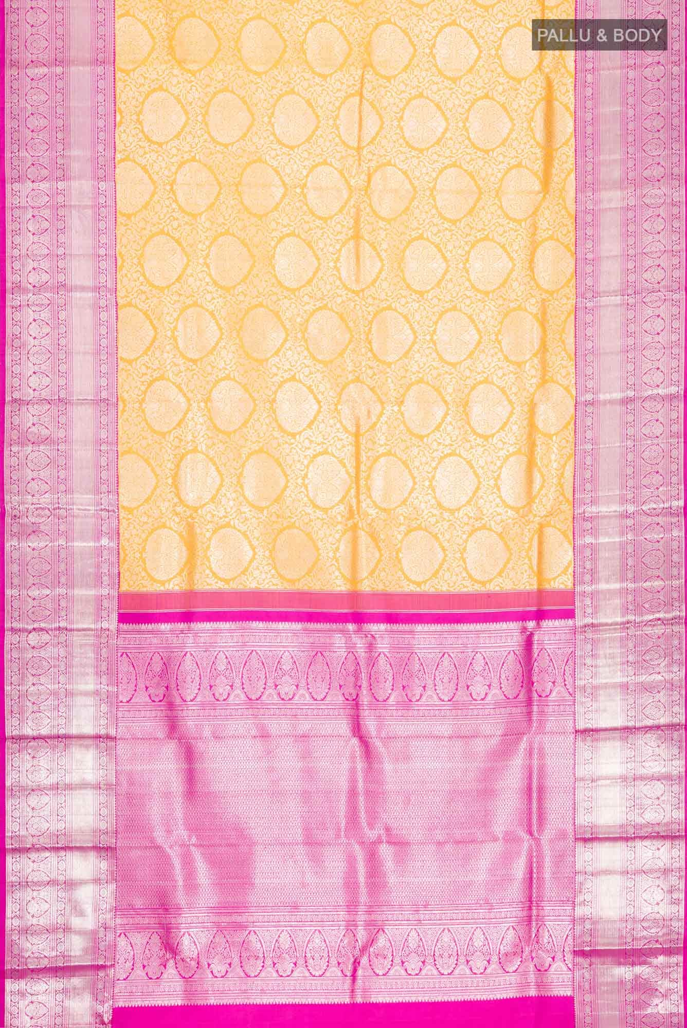 Orange Kanchipuram Silk Saree