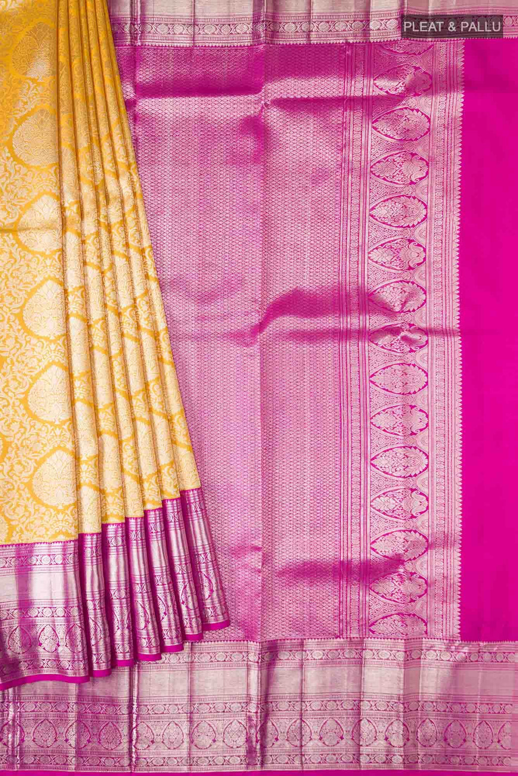 Orange Kanchipuram Silk Saree