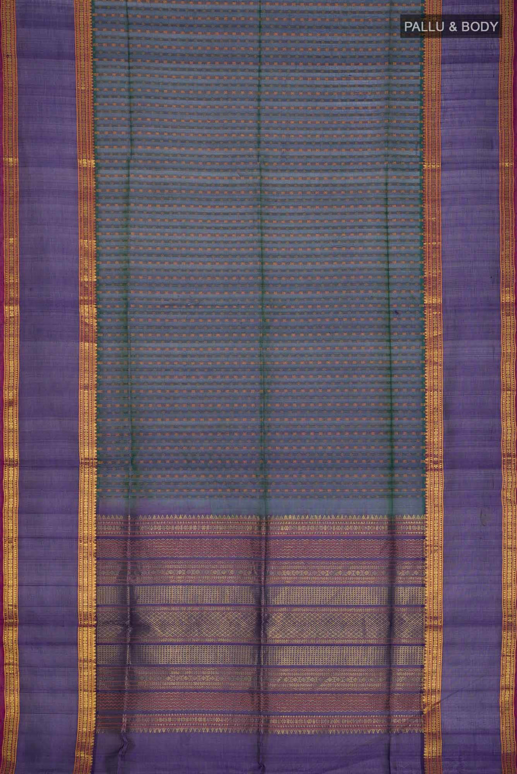 Blue Silk Cotton Saree