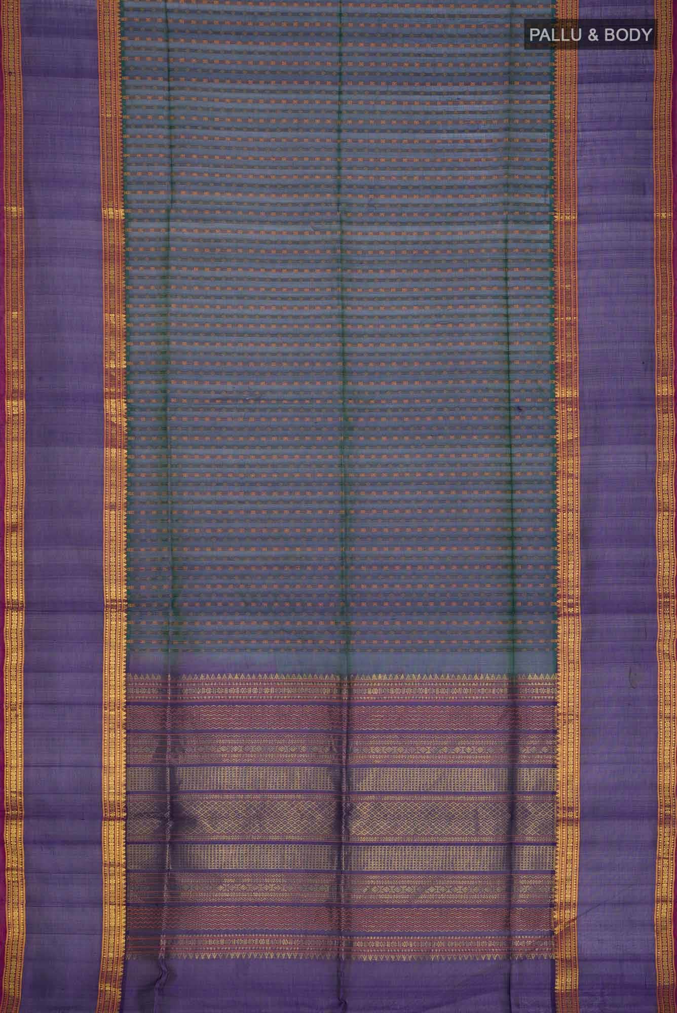 Blue Silk Cotton Saree