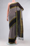 Grey Silk Cotton Saree